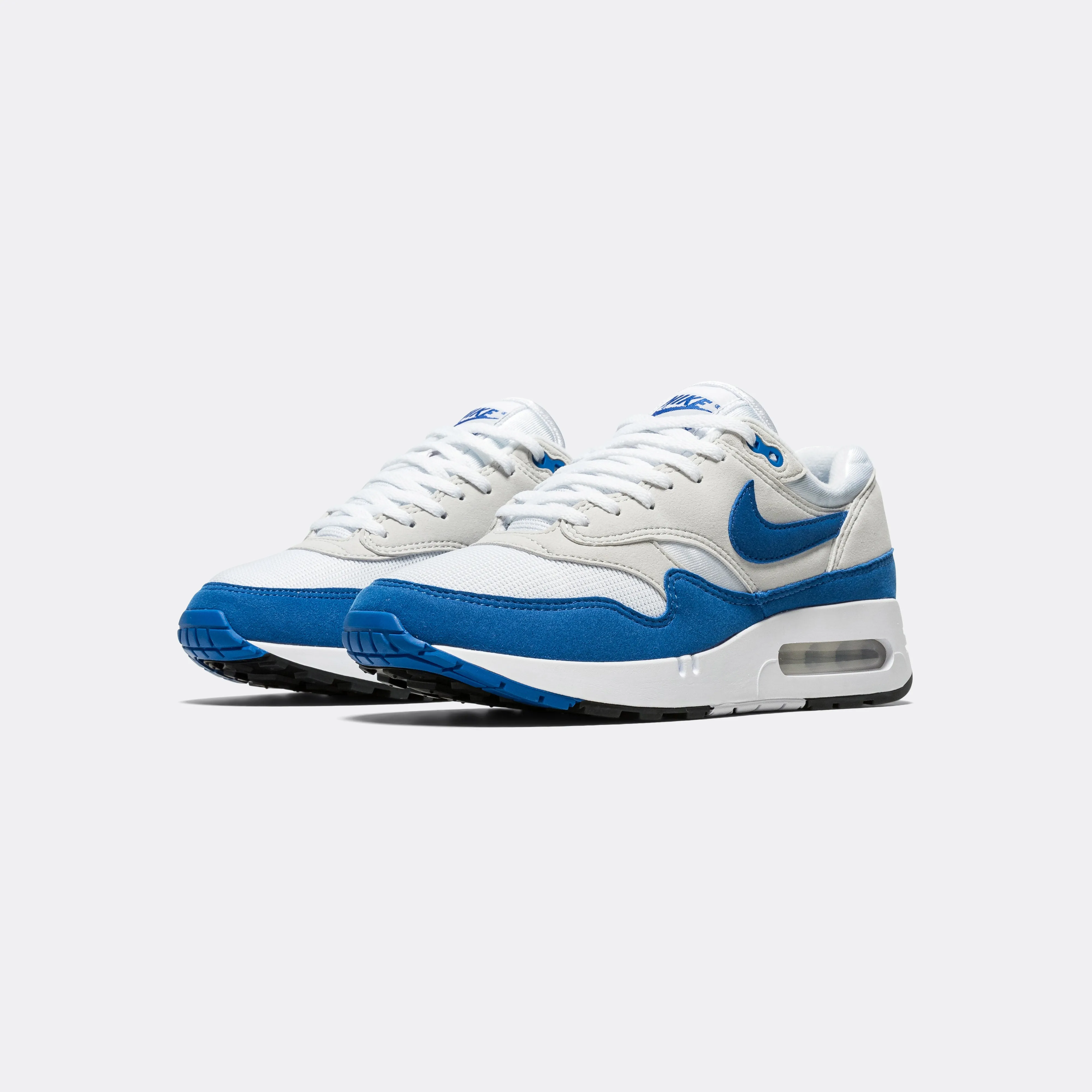Womens Air Max 1 '86 OG - White/Royal Blue-Lt Neutral Grey-Black Double Stitched Seams