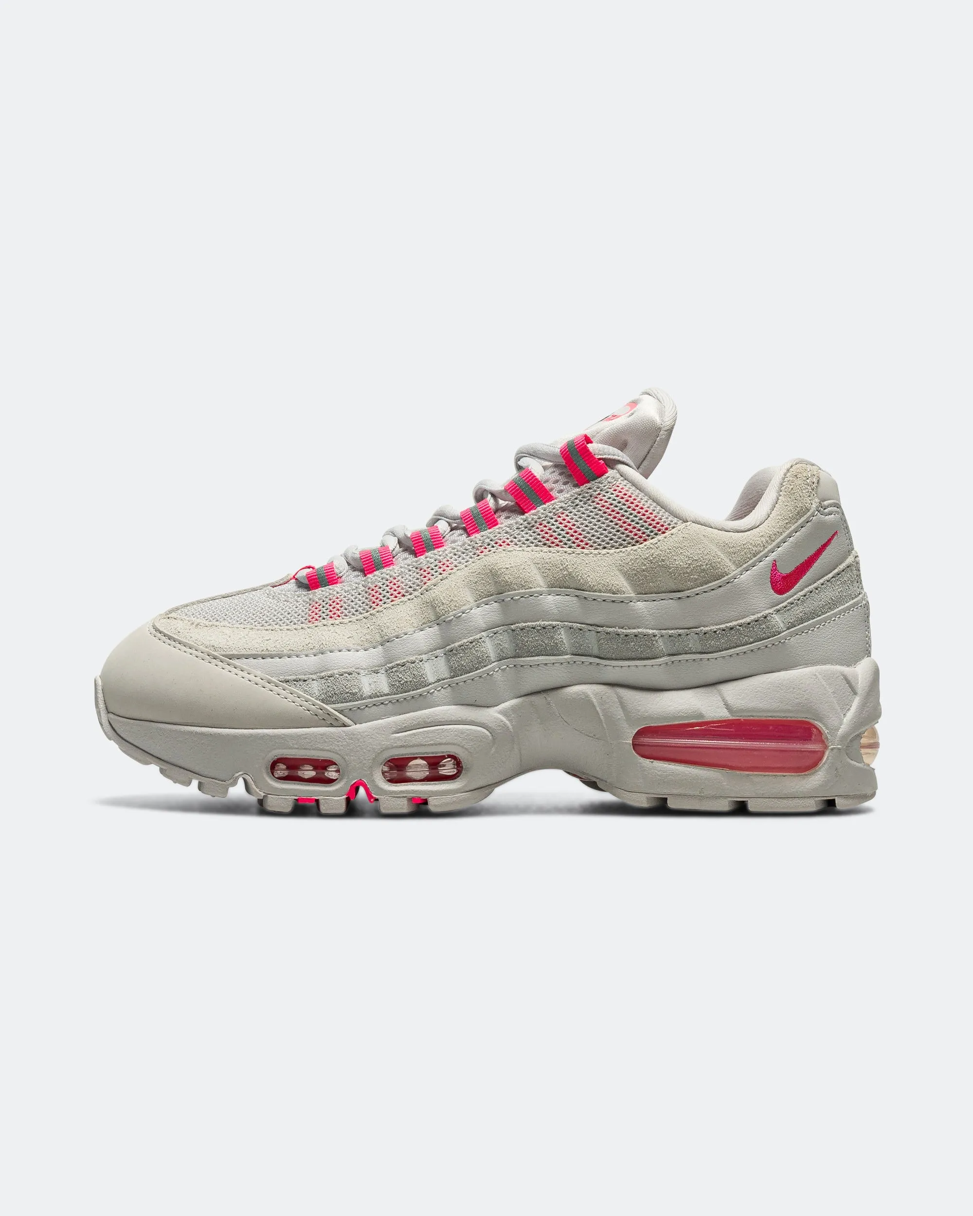 Durable Power Grip Sole Womens Air Max 95 Big Bubble - Vast Grey/Hyper Pink-Pure Platinum