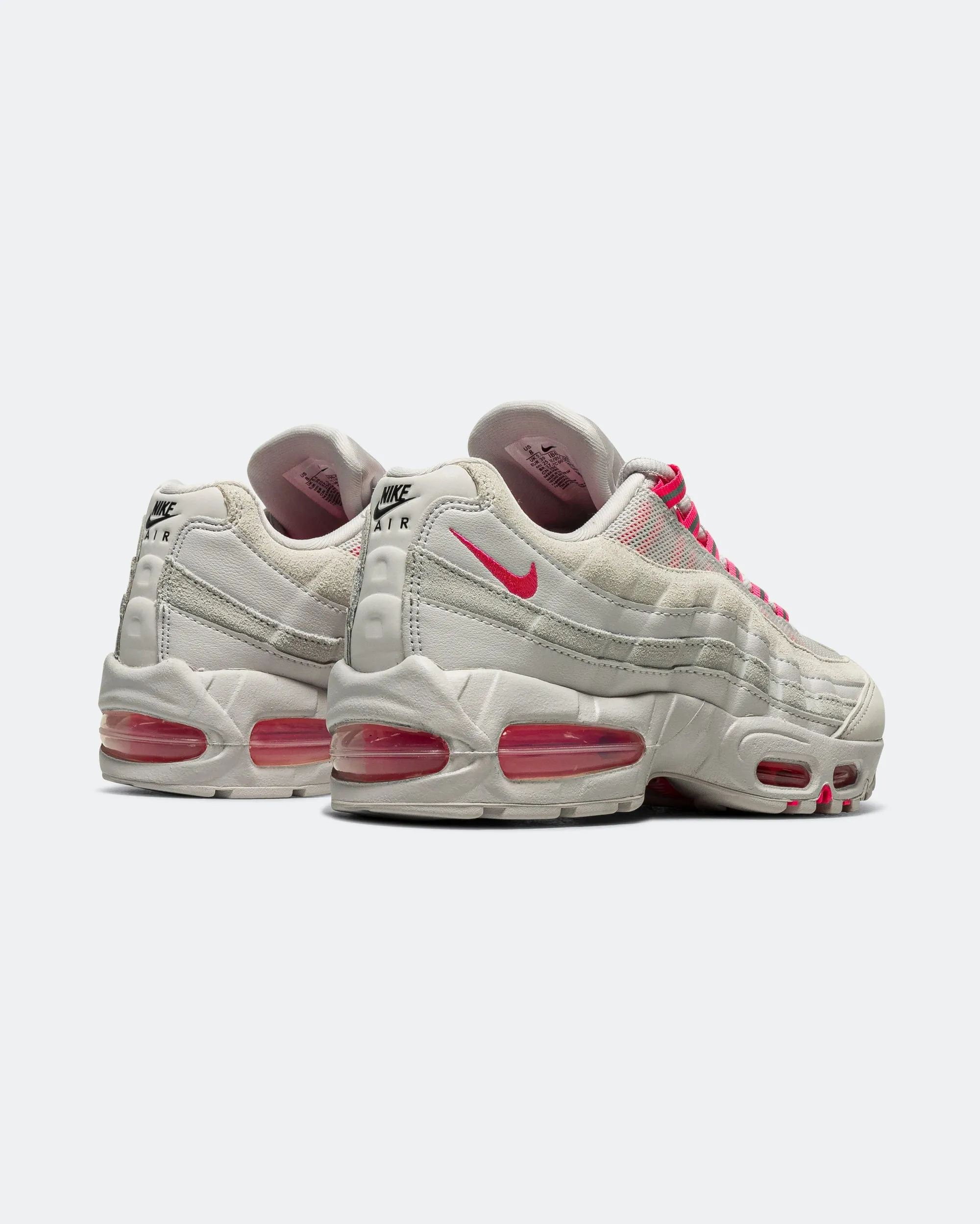 Womens Air Max 95 Big Bubble - Vast Grey/Hyper Pink-Pure Platinum Bouncy Rebound Lightweight Grip