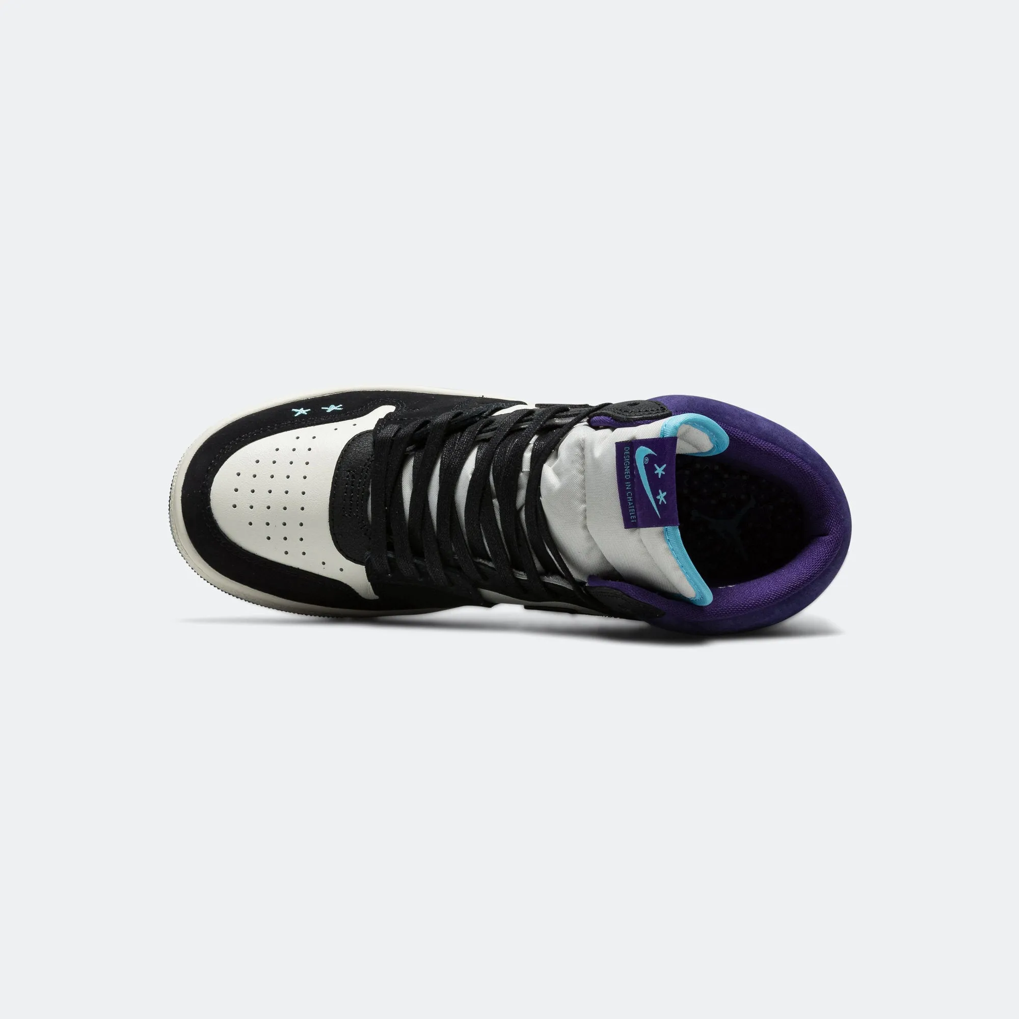 Reflective Detail Womens Air Ship PE SP x Opium - Sail/Blue Chill-Black-Court Purple