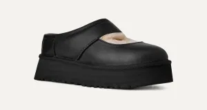 Elastic Collar Women's Bea Mary Jane Smooth Leather
