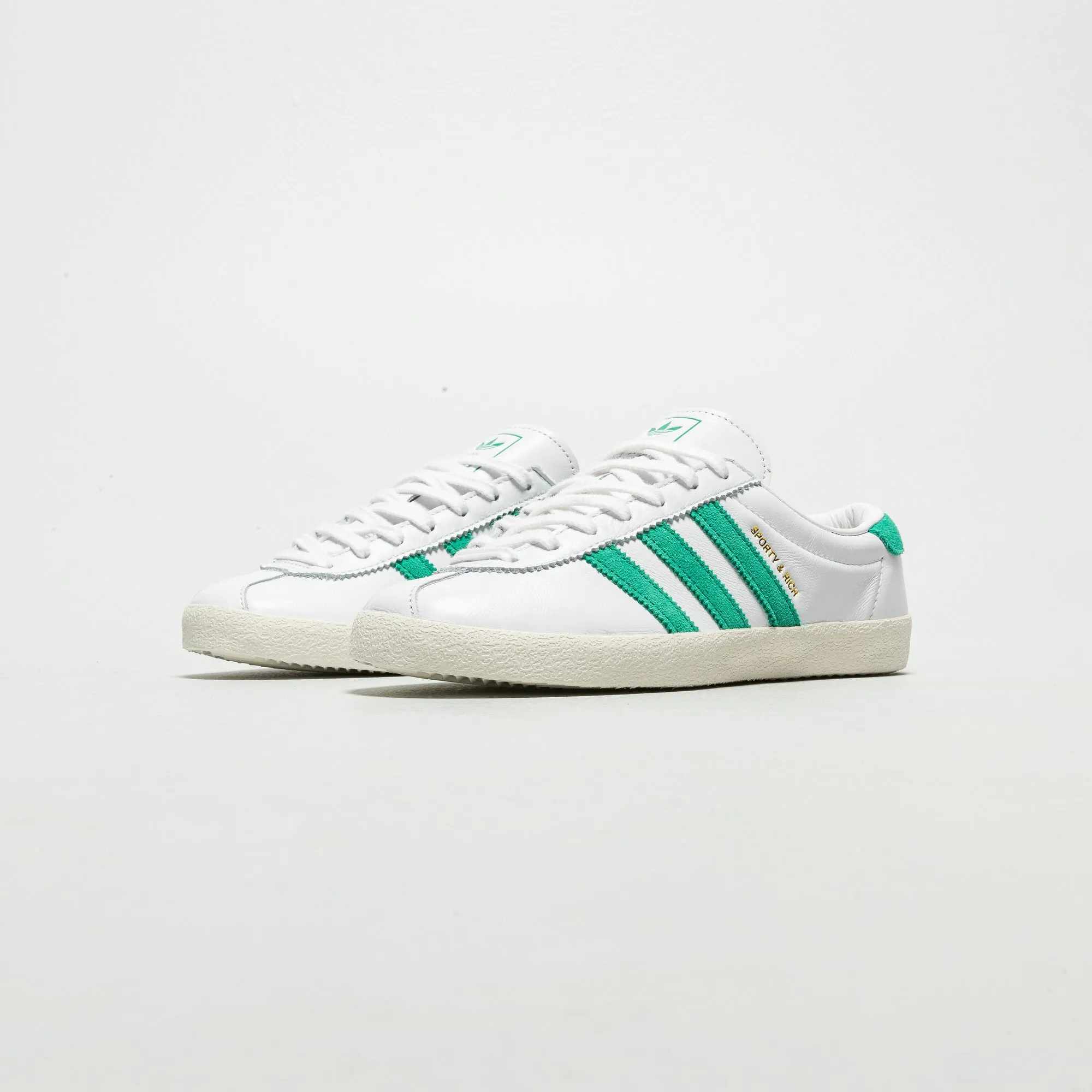 Womens Blanc x Sporty & Rich - Cloud White/Off White-Court Green Everyday Style