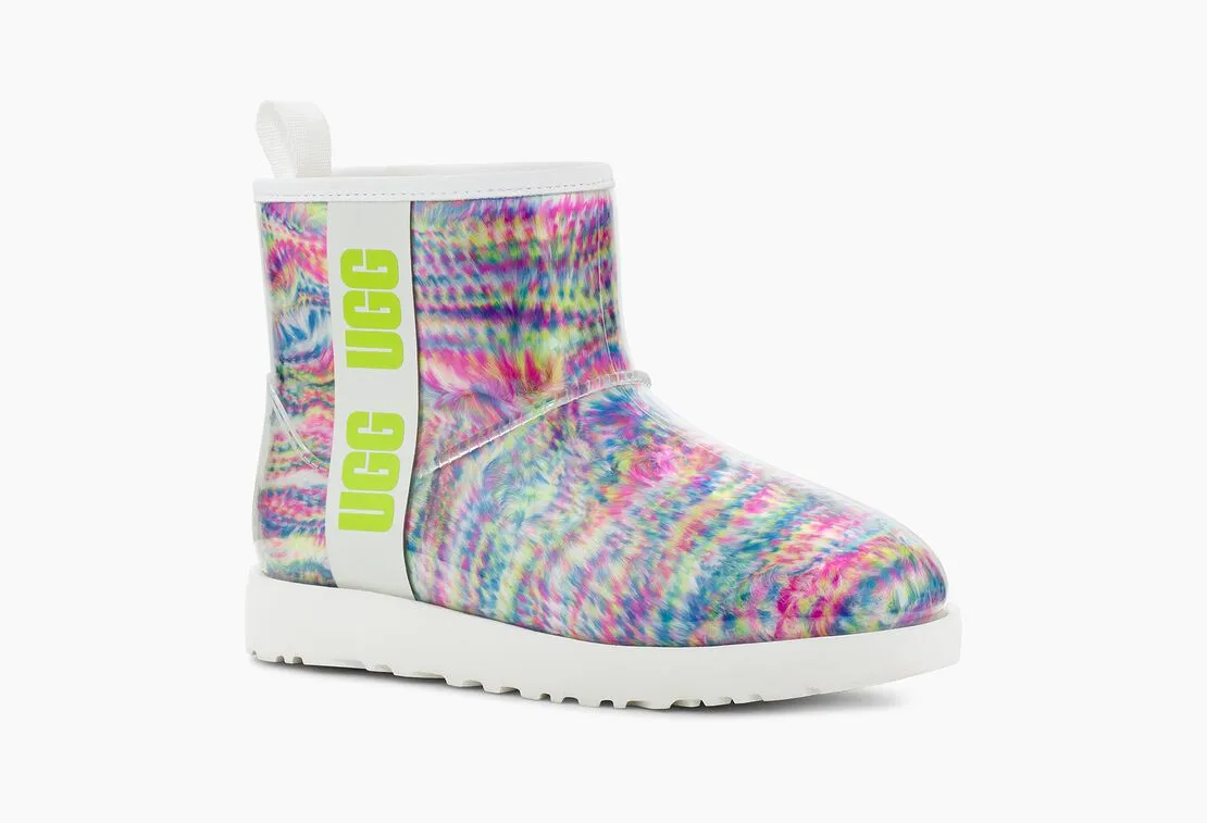 Smooth Outsole Smooth Soles Women's Clear Mini Pixelate - White