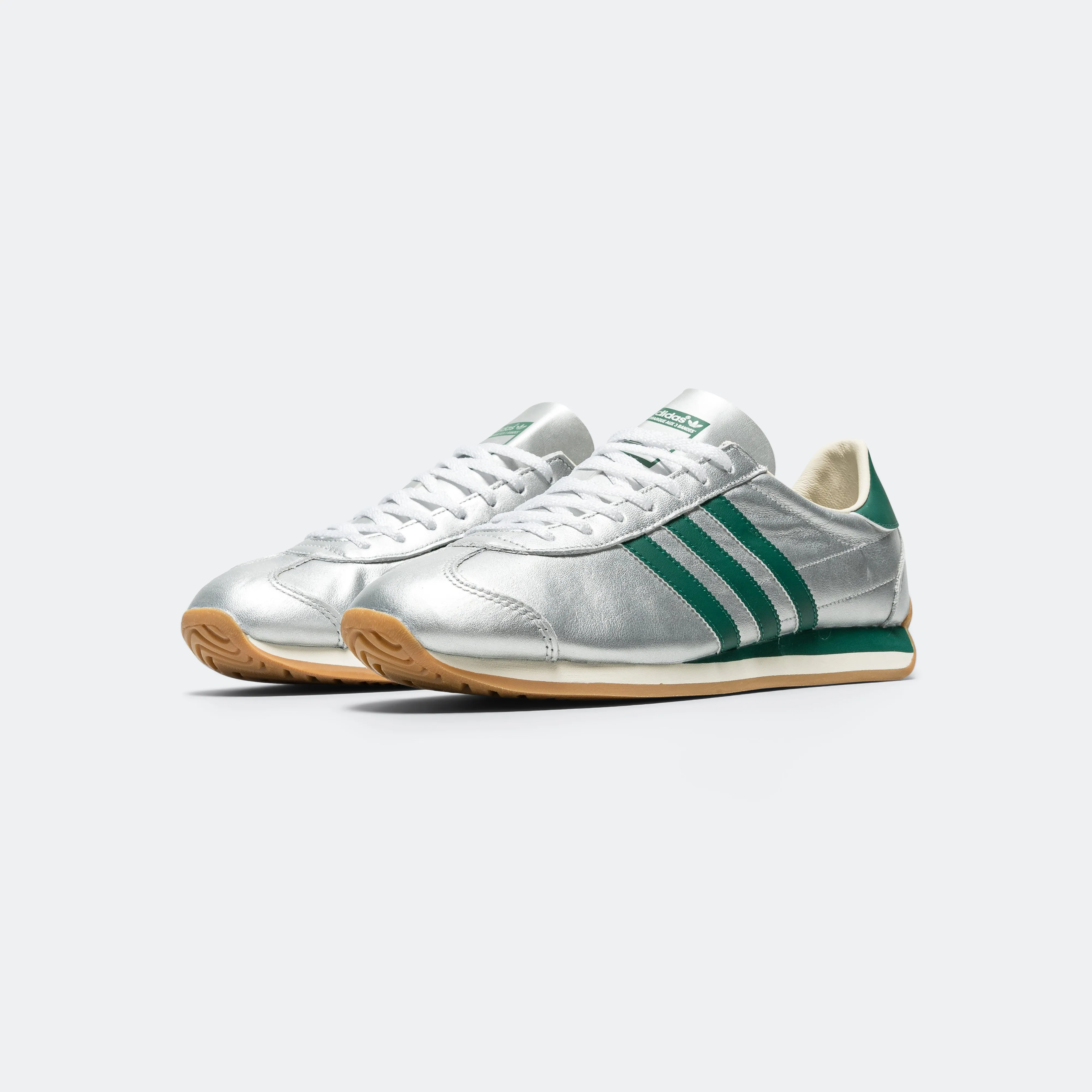 Oversized Tongue Ultimate Ease Womens Country OG - Silver Metallic/Collegiate Green