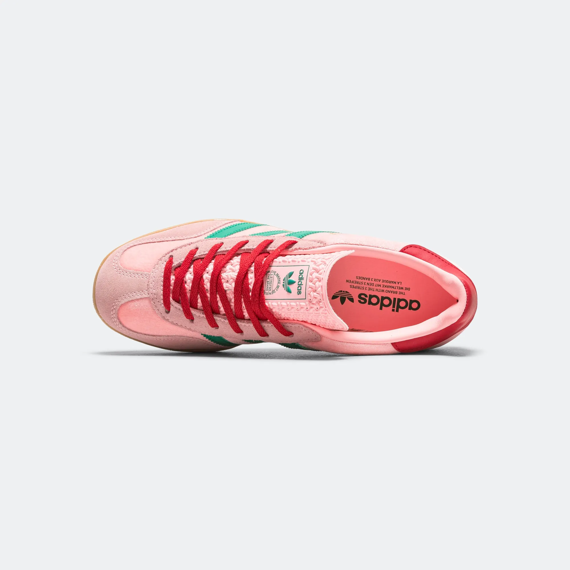 Womens Gazelle Indoor - Court Green/Glow Pink-Gum Durable toe cap Everyday Form