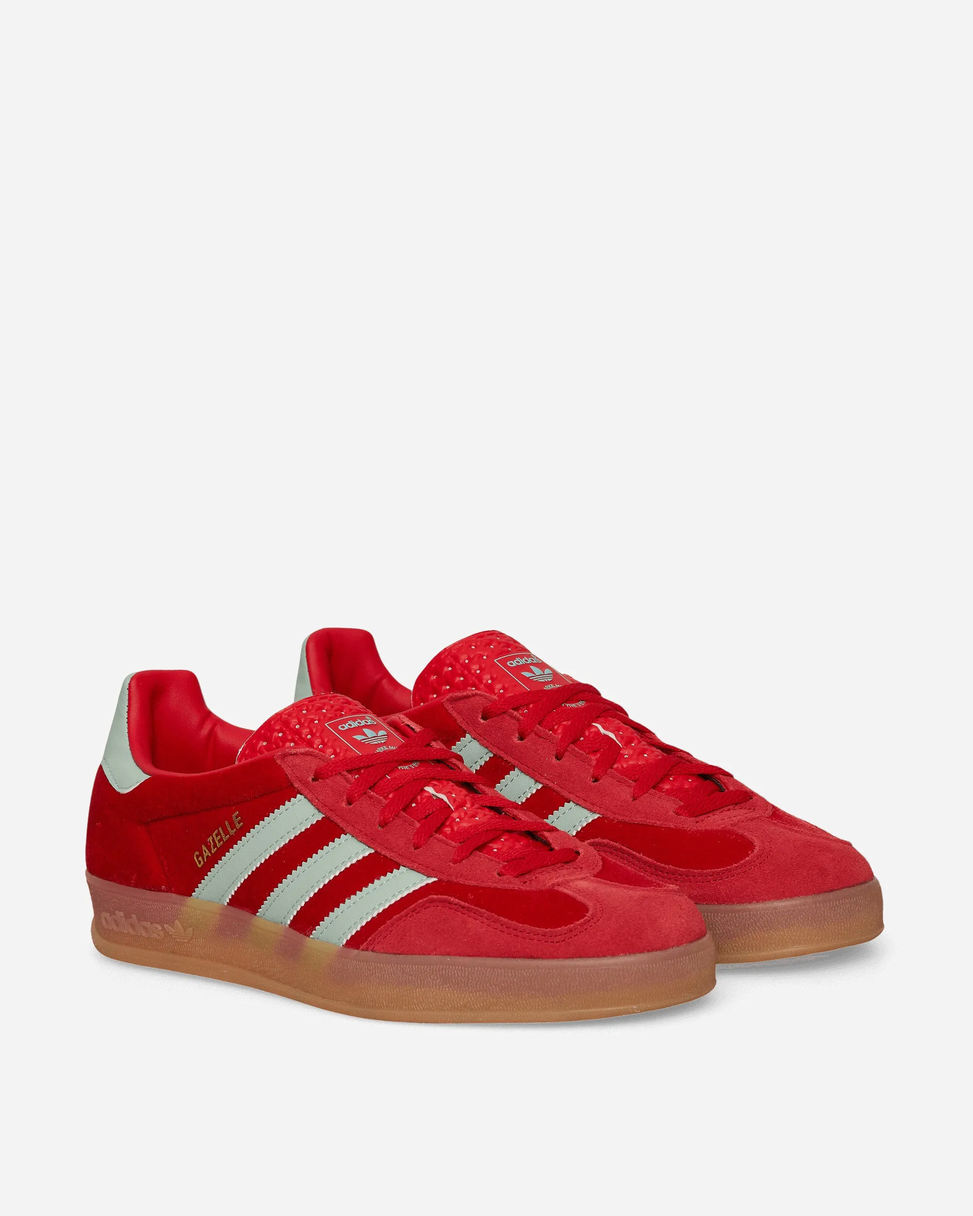 Cliff Path Bright Jog Women's Gazelle Indoor Sneakers Better Scarlet / Hazy Green