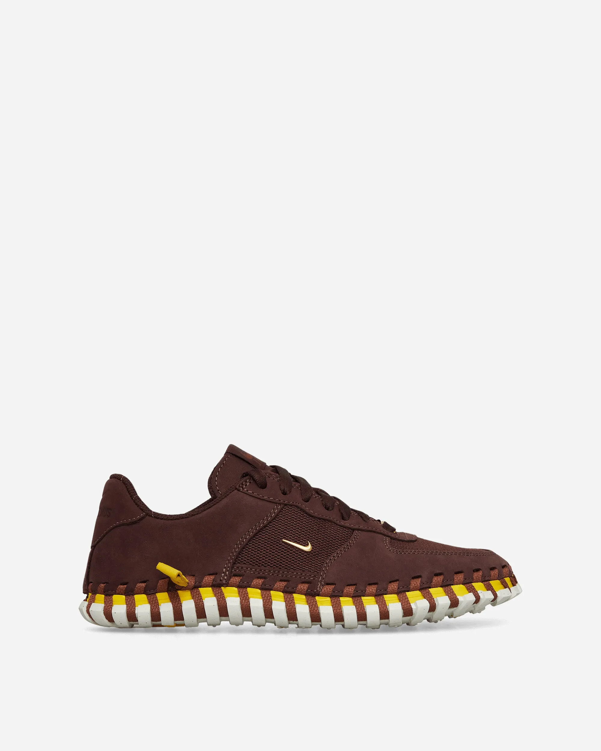 Hold Step Women's JACQUEMUS J Force 1 Low LX Sneakers Earth / Metallic Gold