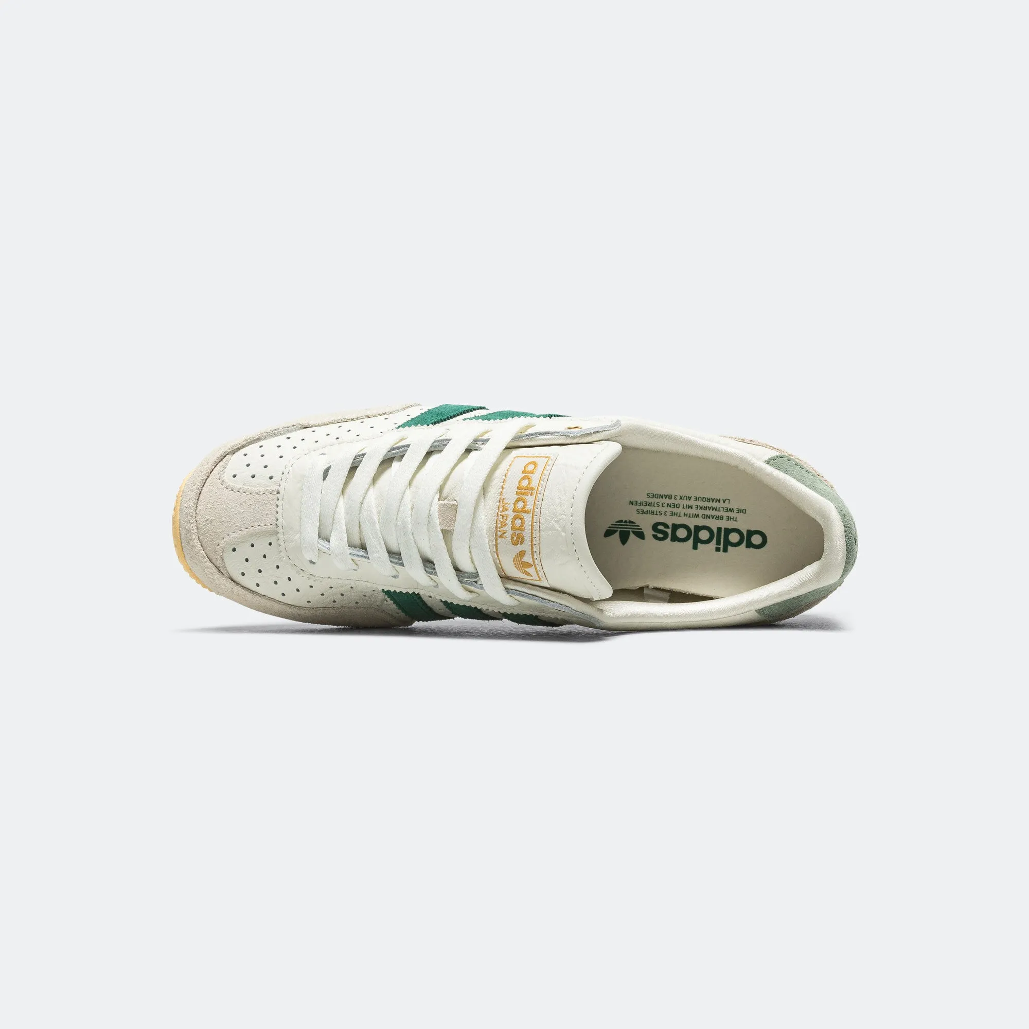 Unisex Fit Elastic Sides Womens Japan - Off White/Core Green-Orange Tint