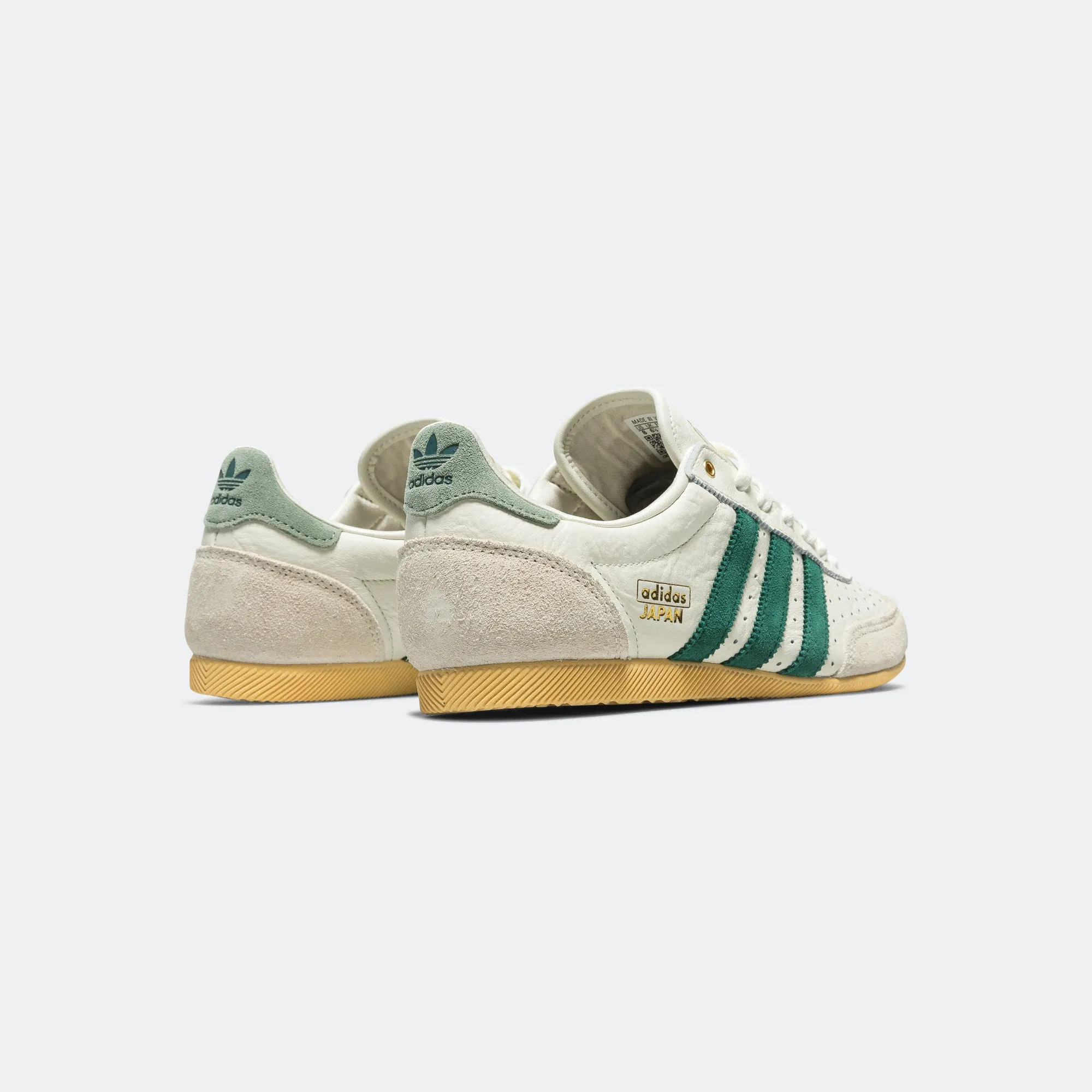 Womens Japan - Off White/Core Green-Orange Tint Stretch Gusset Shock absorption system