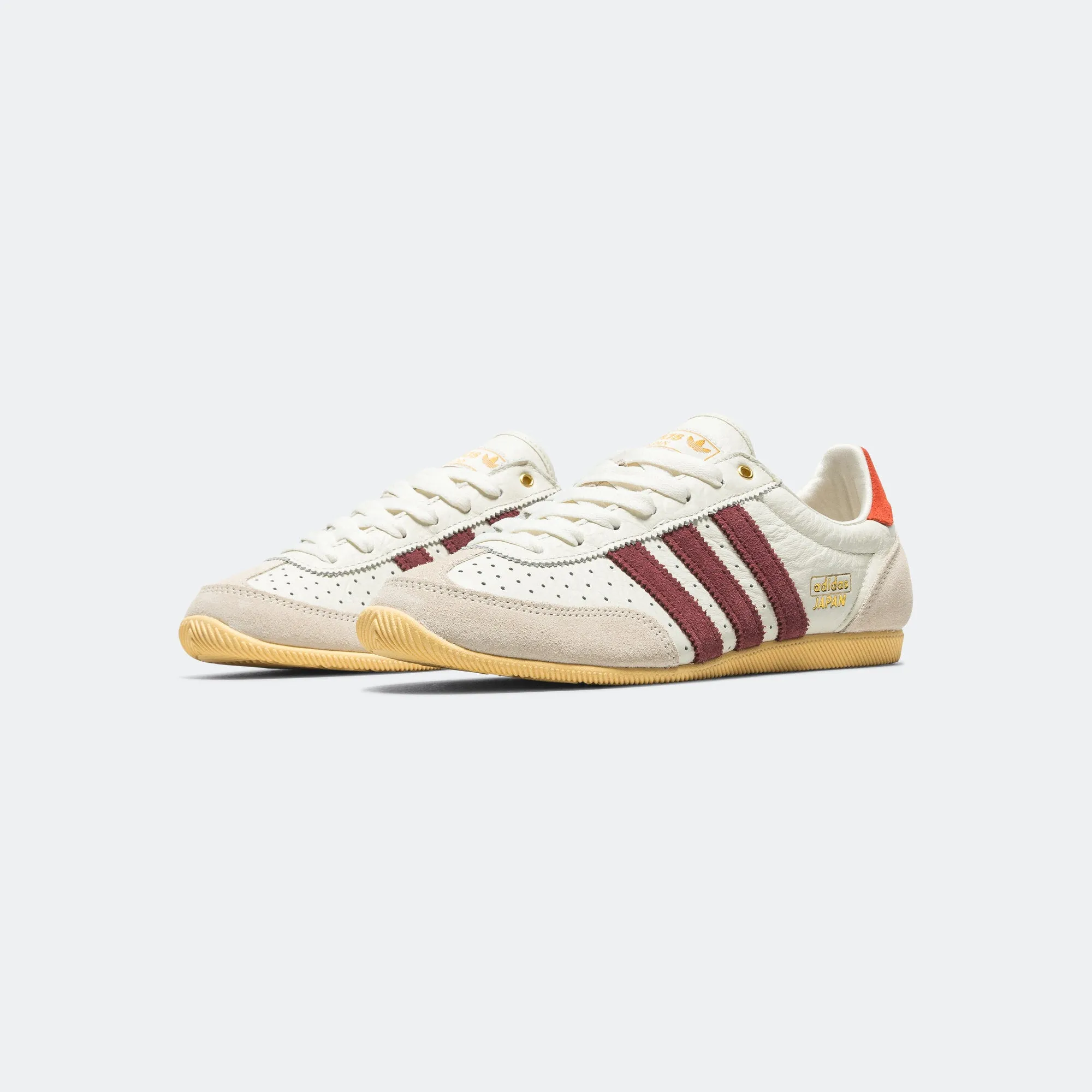 Womens Japan - Off White/Shadow Red-Orange Tint Durable Eyelets