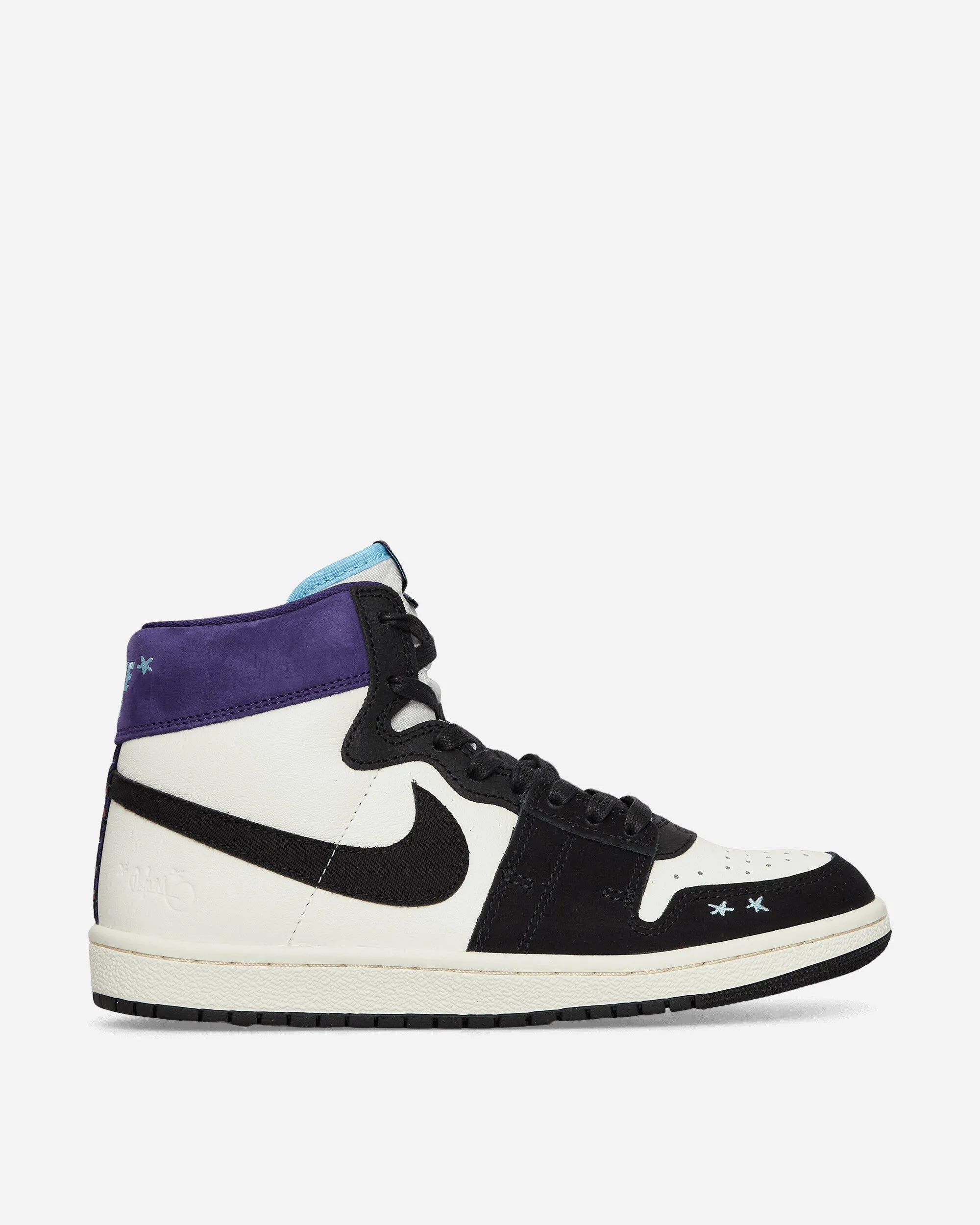 Women's Opium Air Ship SP Sneakers Black / Court Purple Logo Bold Test Step