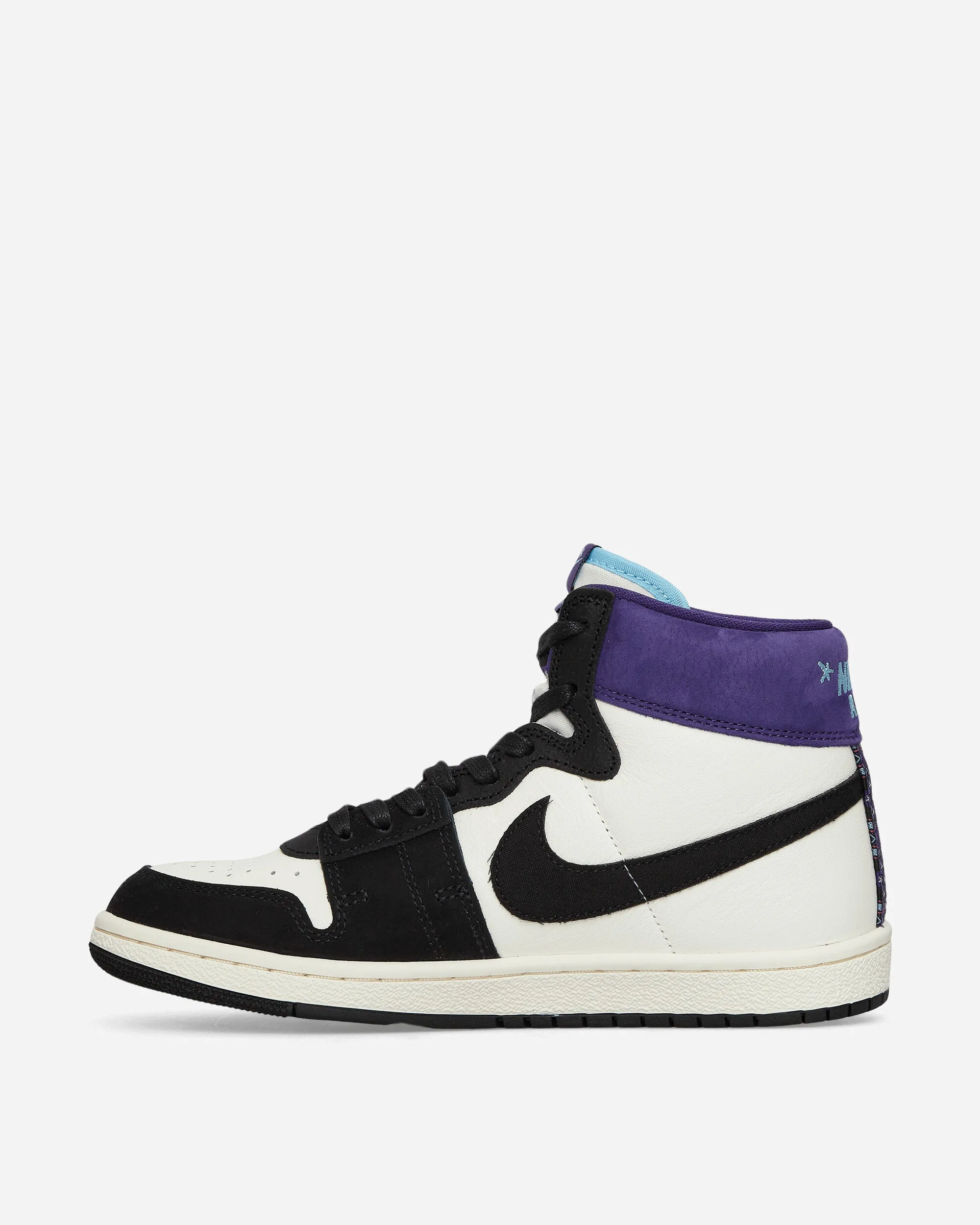 Women's Opium Air Ship SP Sneakers Black / Court Purple hook and loop closure