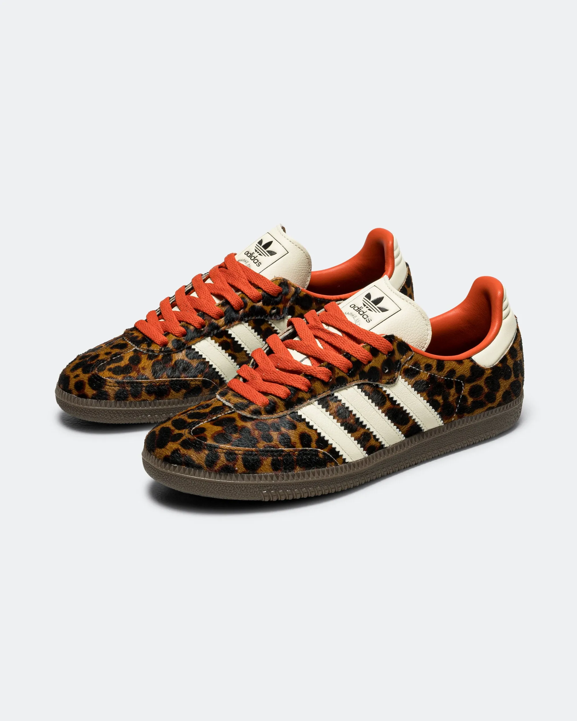 Womens Samba OG - Core Black/Preloved Red-Cream White Seamless Upper Construction