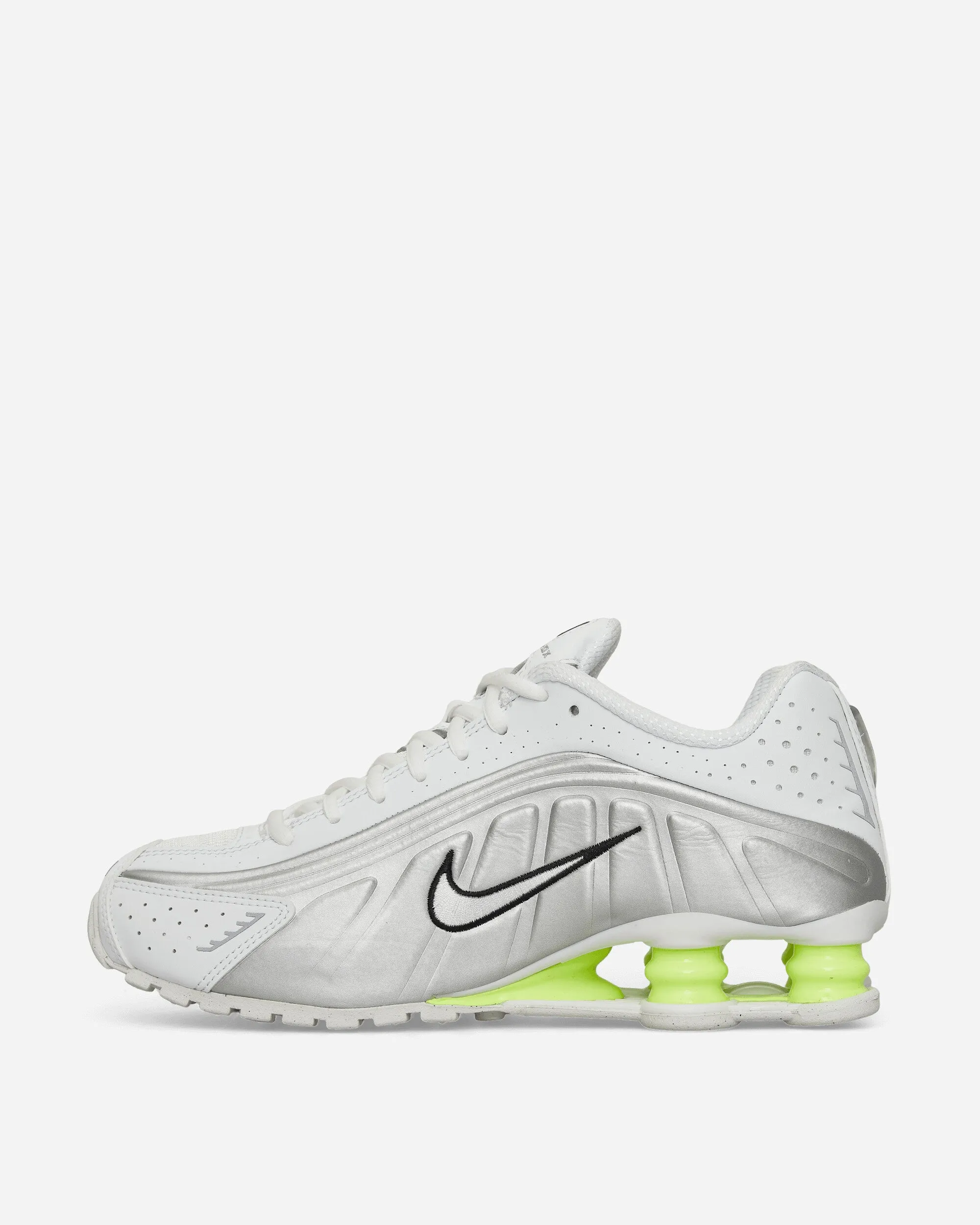 Soft   touch Women's Shox R4 Sneakers White / Metallic Silver / Volt