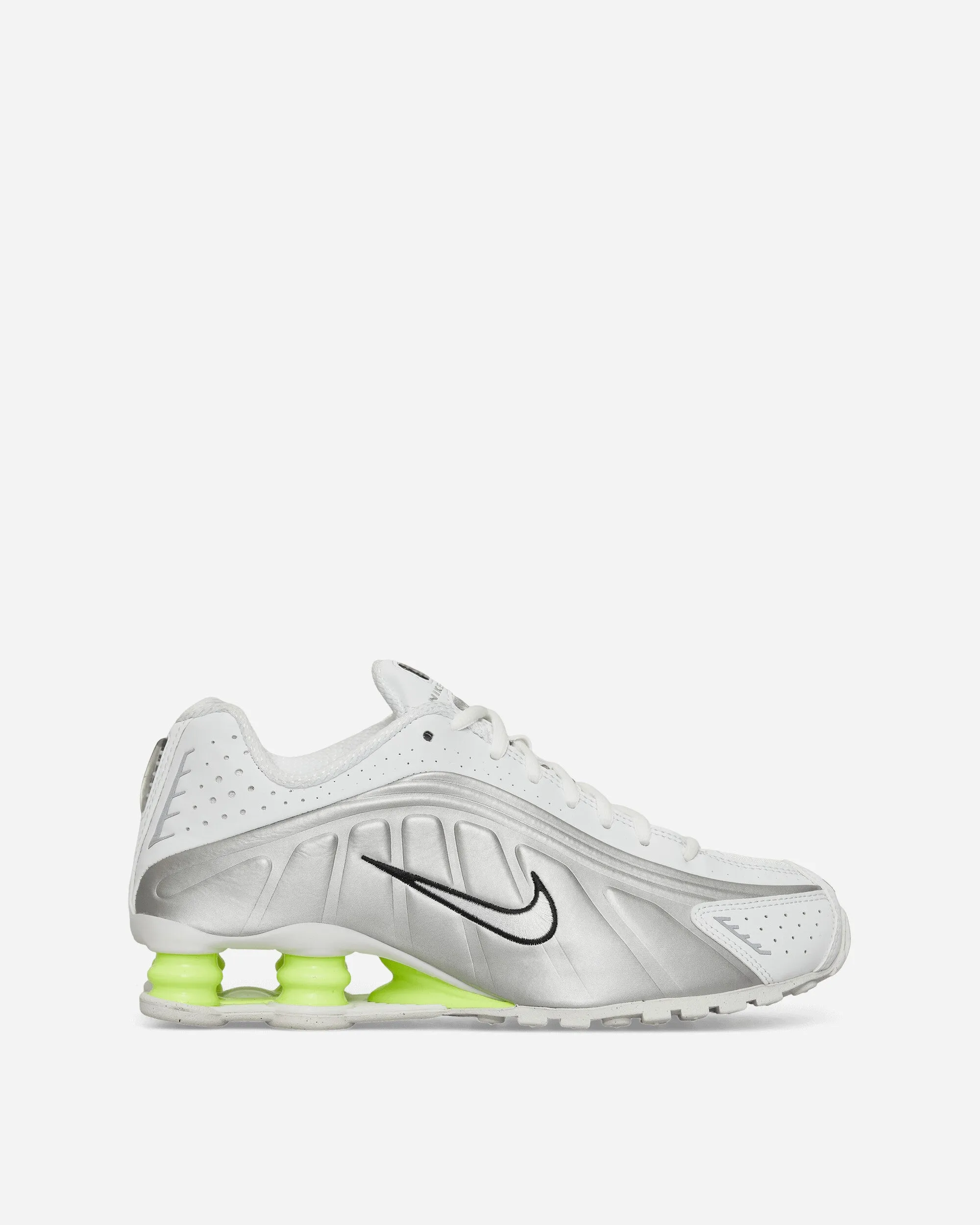 cool material Women's Shox R4 Sneakers White / Metallic Silver / Volt