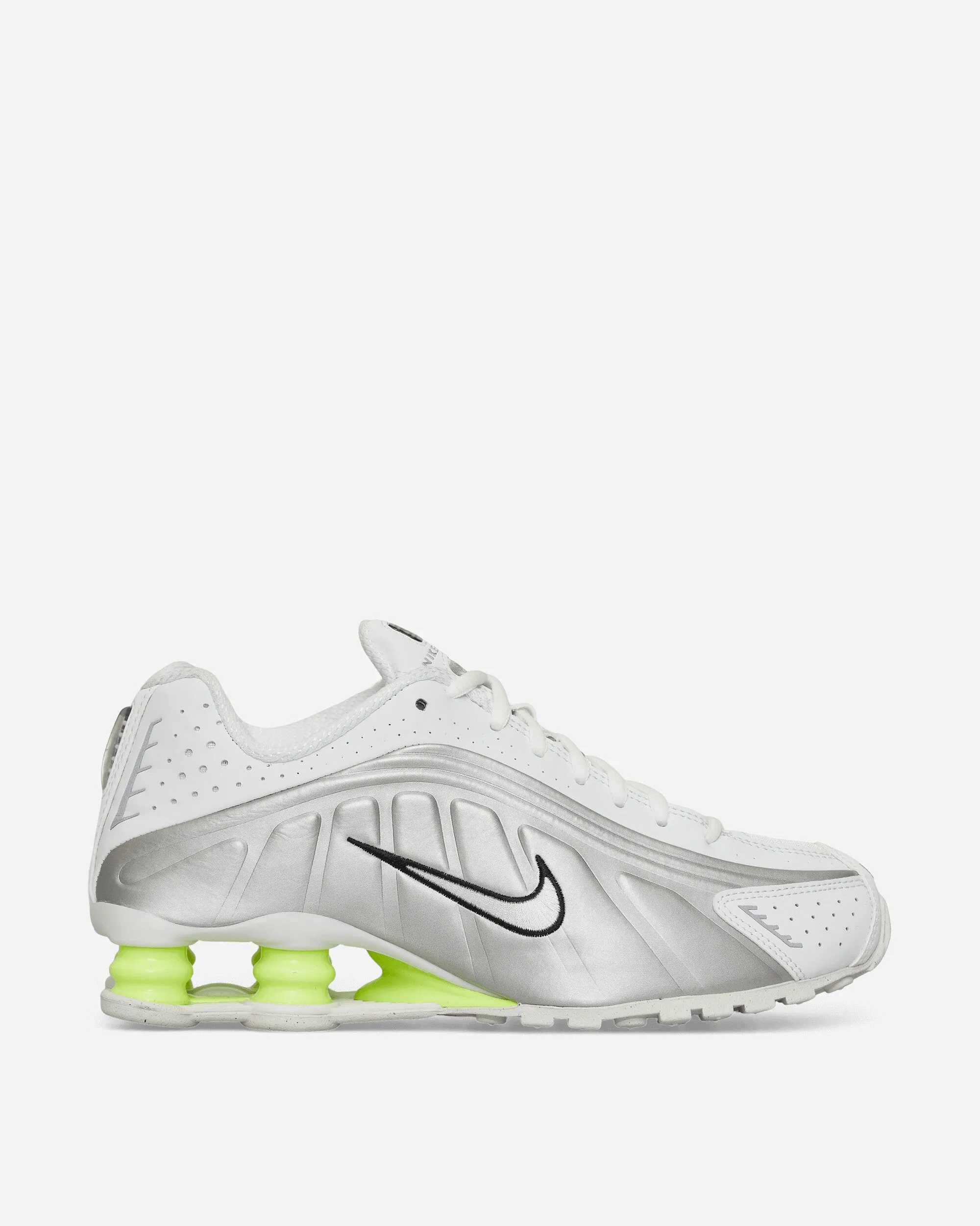 Women's Shox R4 Sneakers White / Metallic Silver / Volt Coastal Mood
