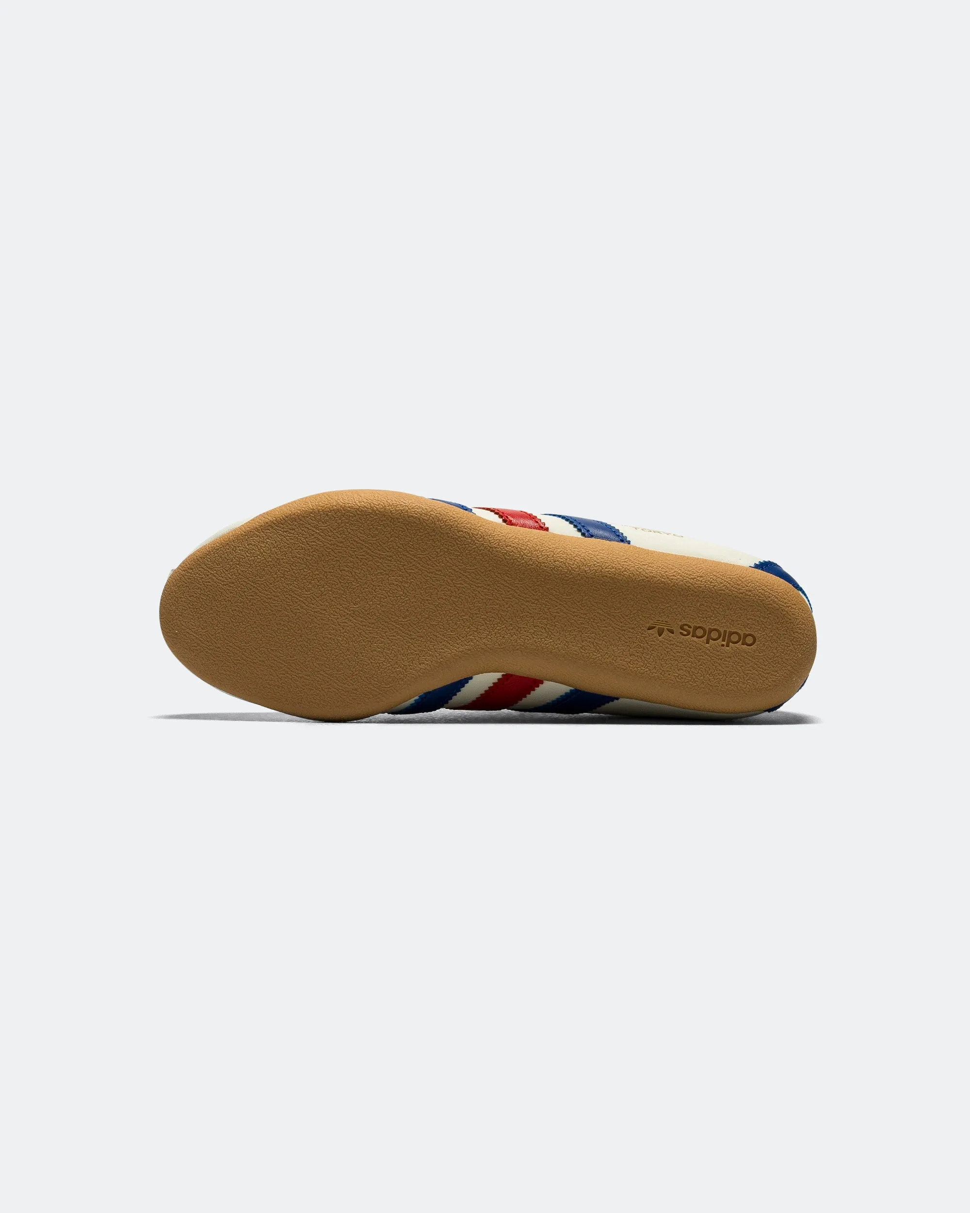 Soft Leather Finish Supportive Base Womens Tokyo - Cream White/Royal Blue-Gum