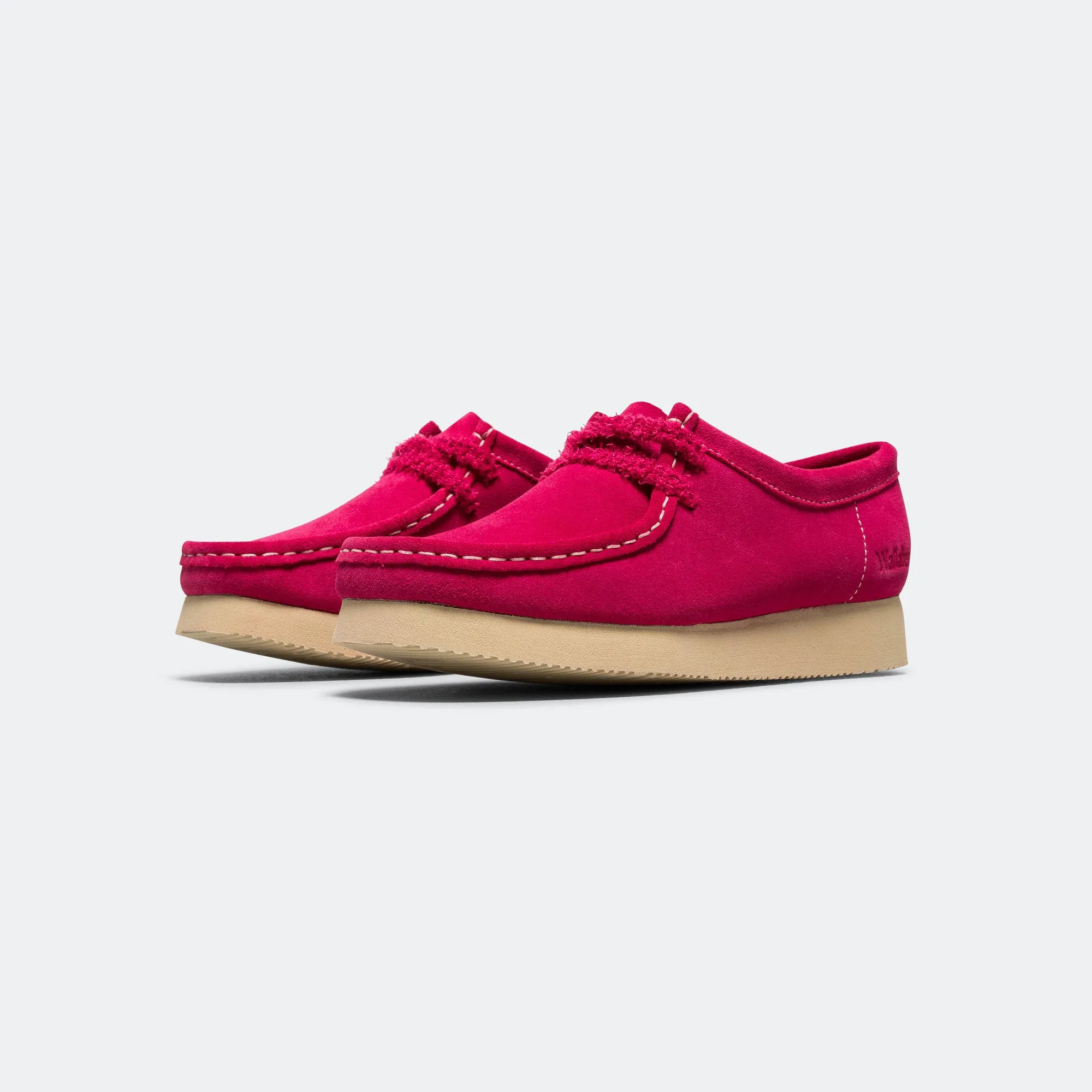 Womens Wallabee - Bright Pink Suede Ultimate Ease