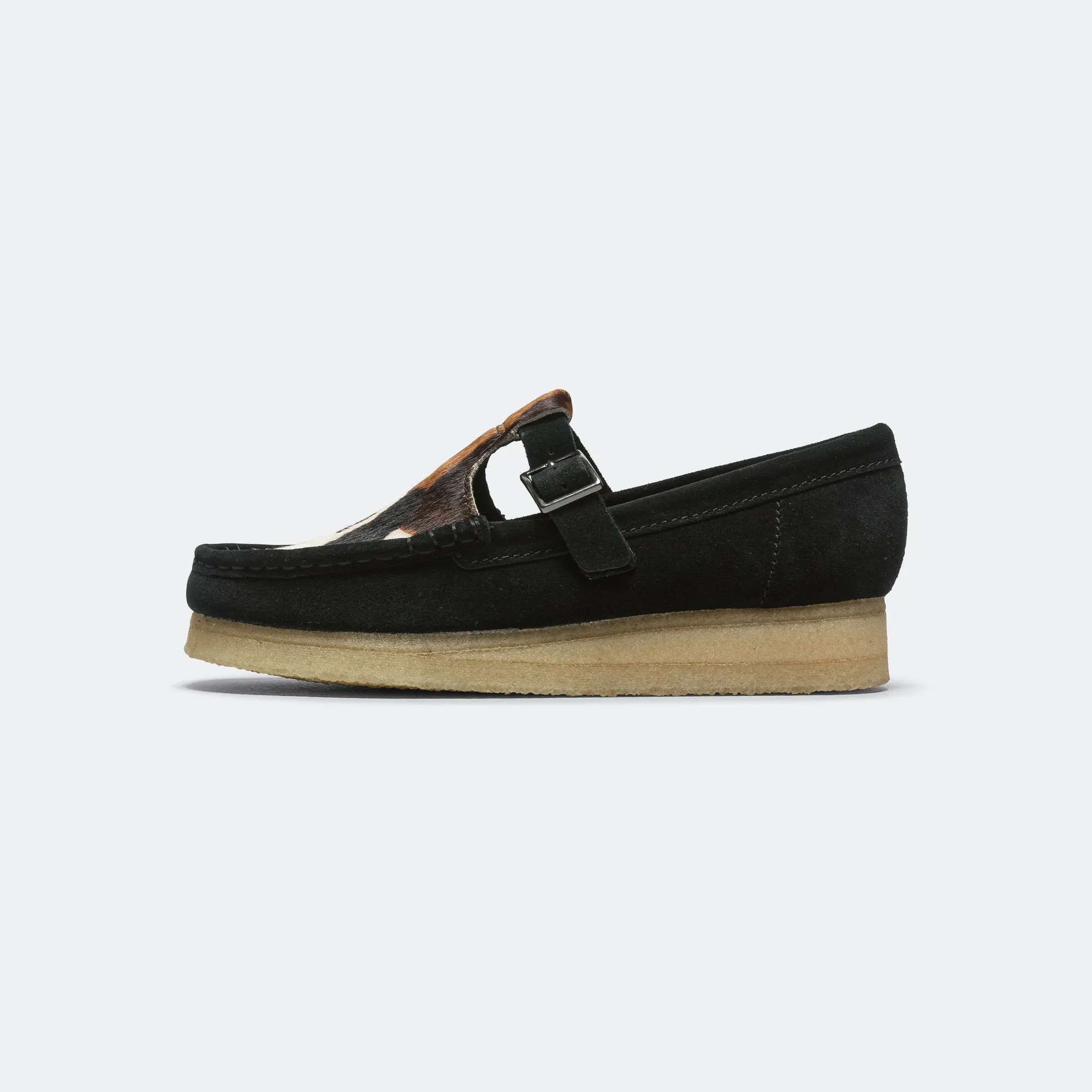 Comfort Ready Urban Edge Womens Wallabee T Bar - Black Interest
