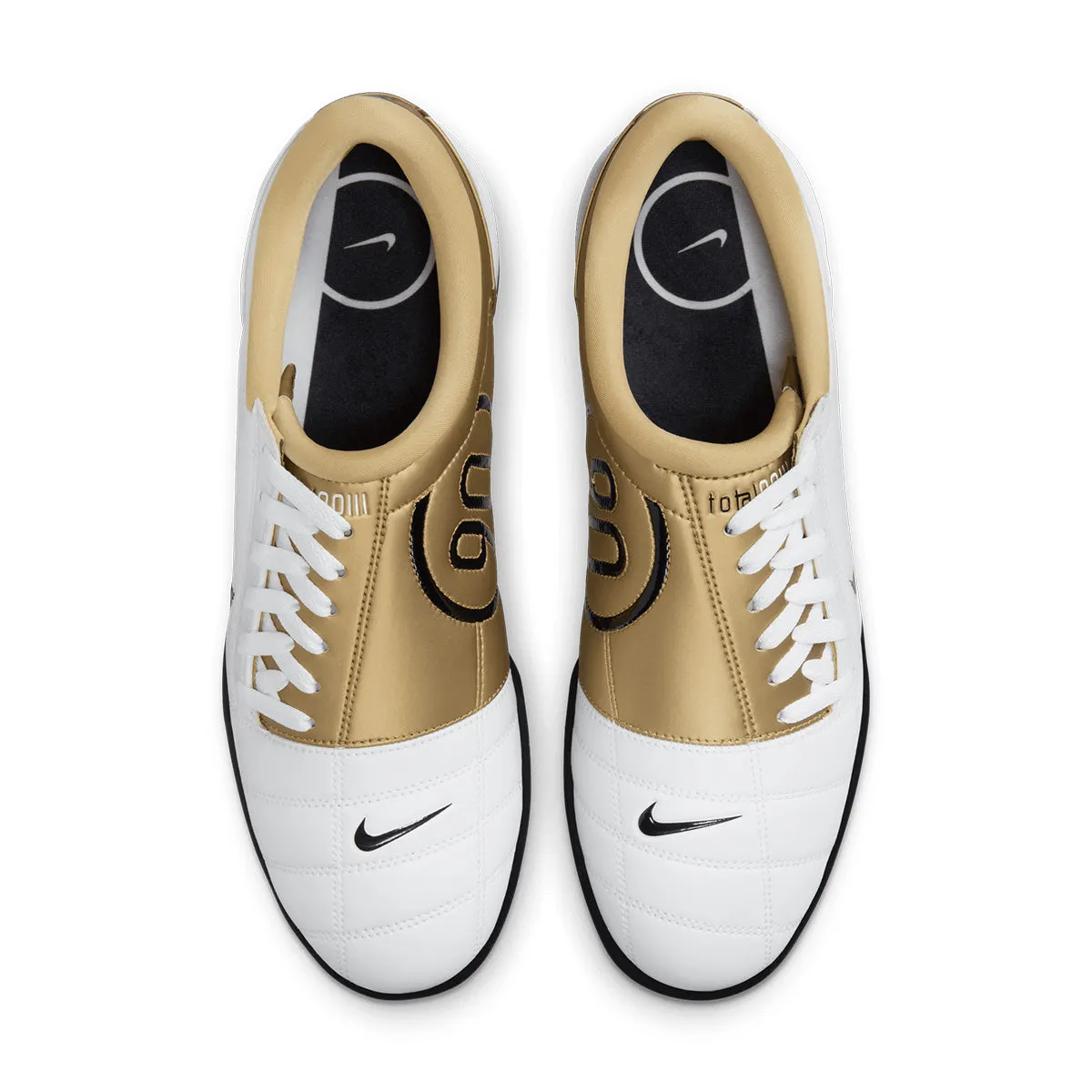 Total 90 III 'White Metallic Gold' Retro Styling Relaxed shock absorption