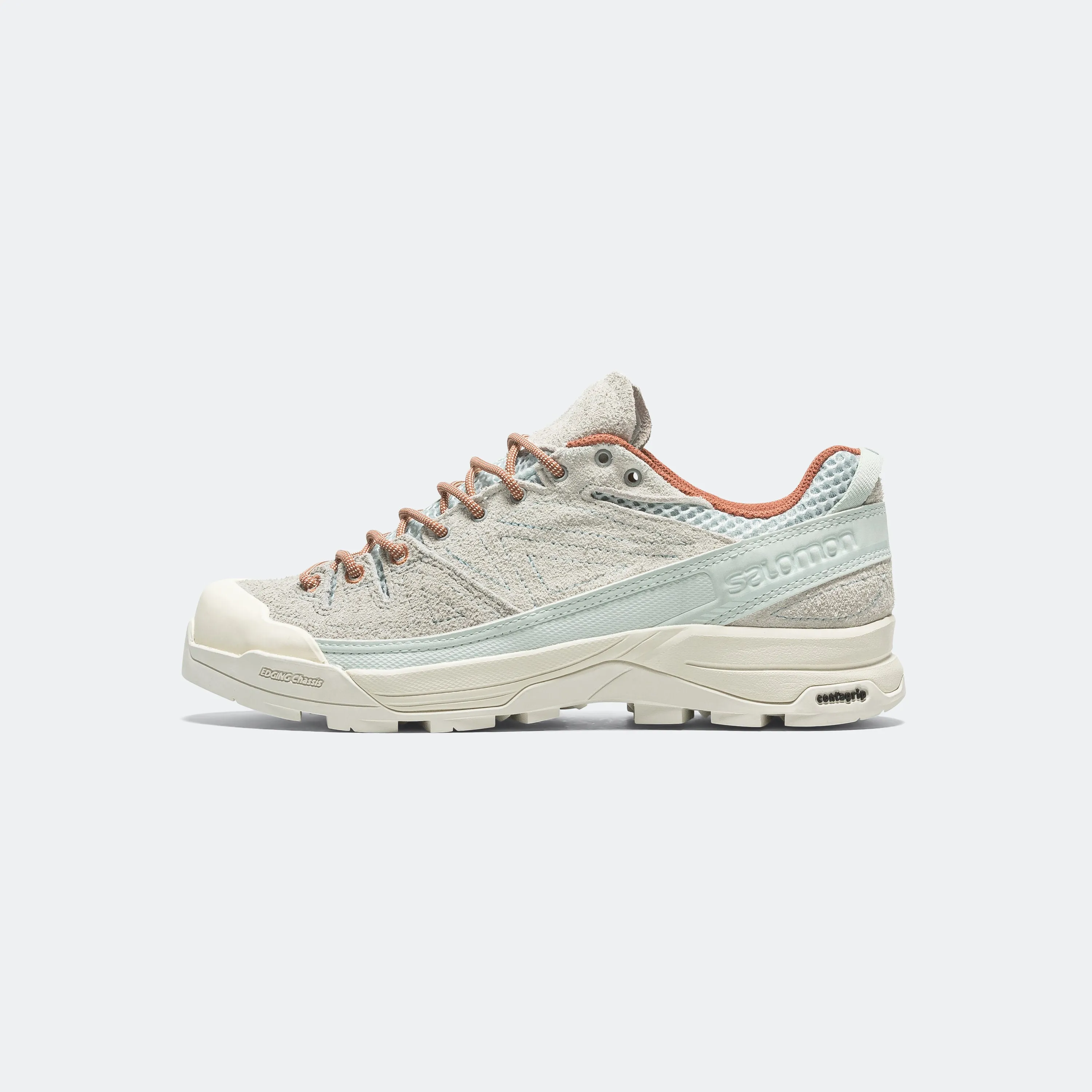 X-ALP Suede - Ice Blue/Quarry-Russet Traction lugs All Surface Traction