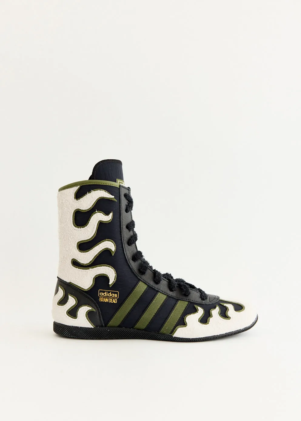 x Brain Dead Japan Hi 'Core Black' Sneakers Modern Step Glide-Out Play Step After Work