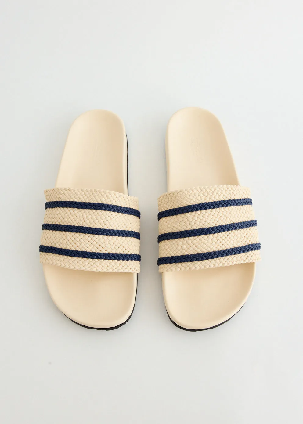 x Wales Bonner Adilette 'Wonder White' Slides Modern Step Synthetic Upper
