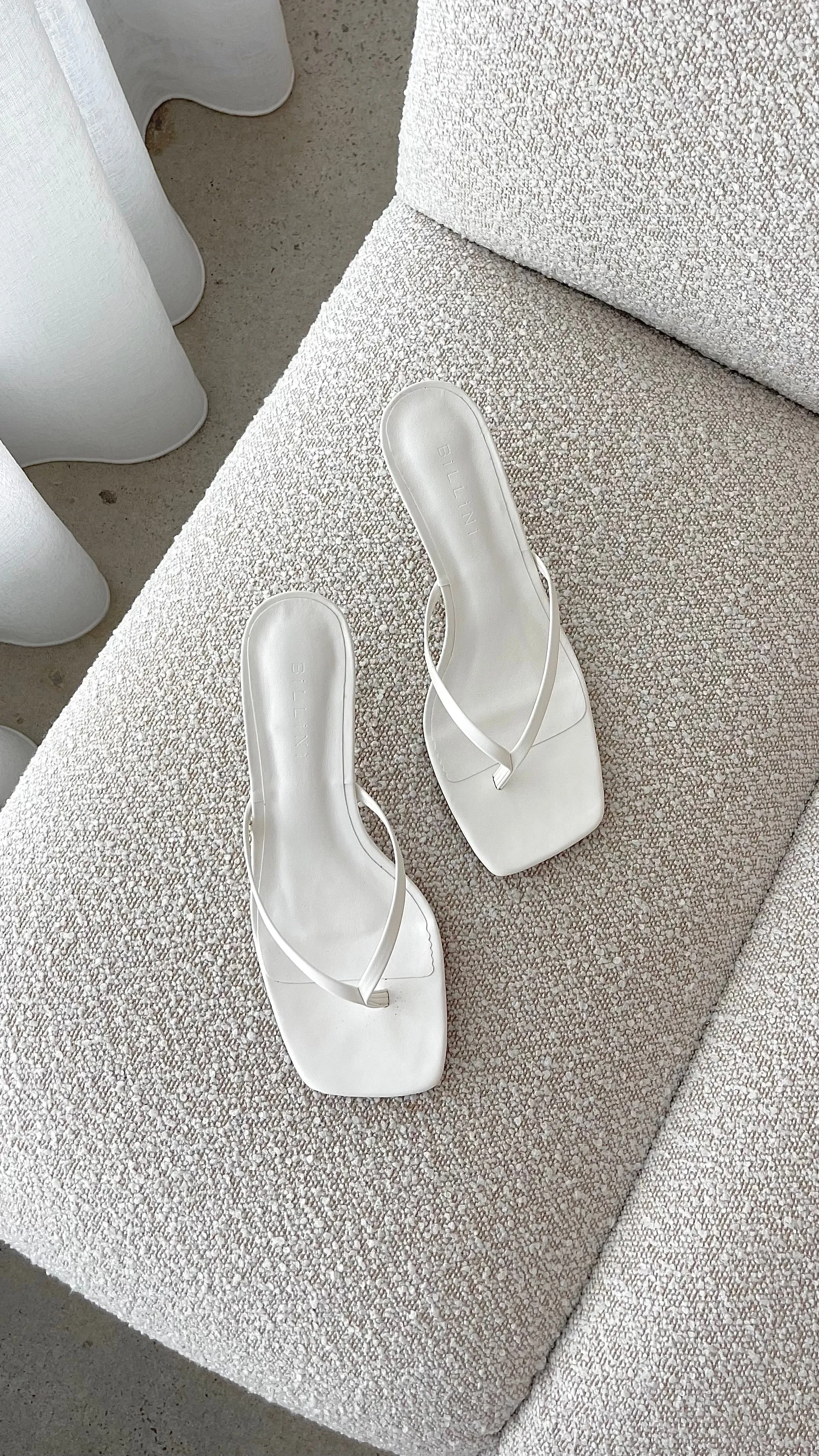Xami Heel -  White Fashionable Sandals