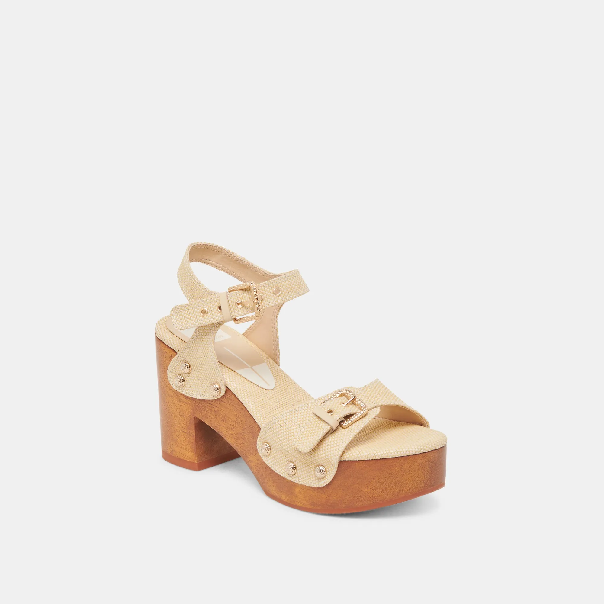 Anti Odor YANDY HEELS LT NATURAL RAFFIA
