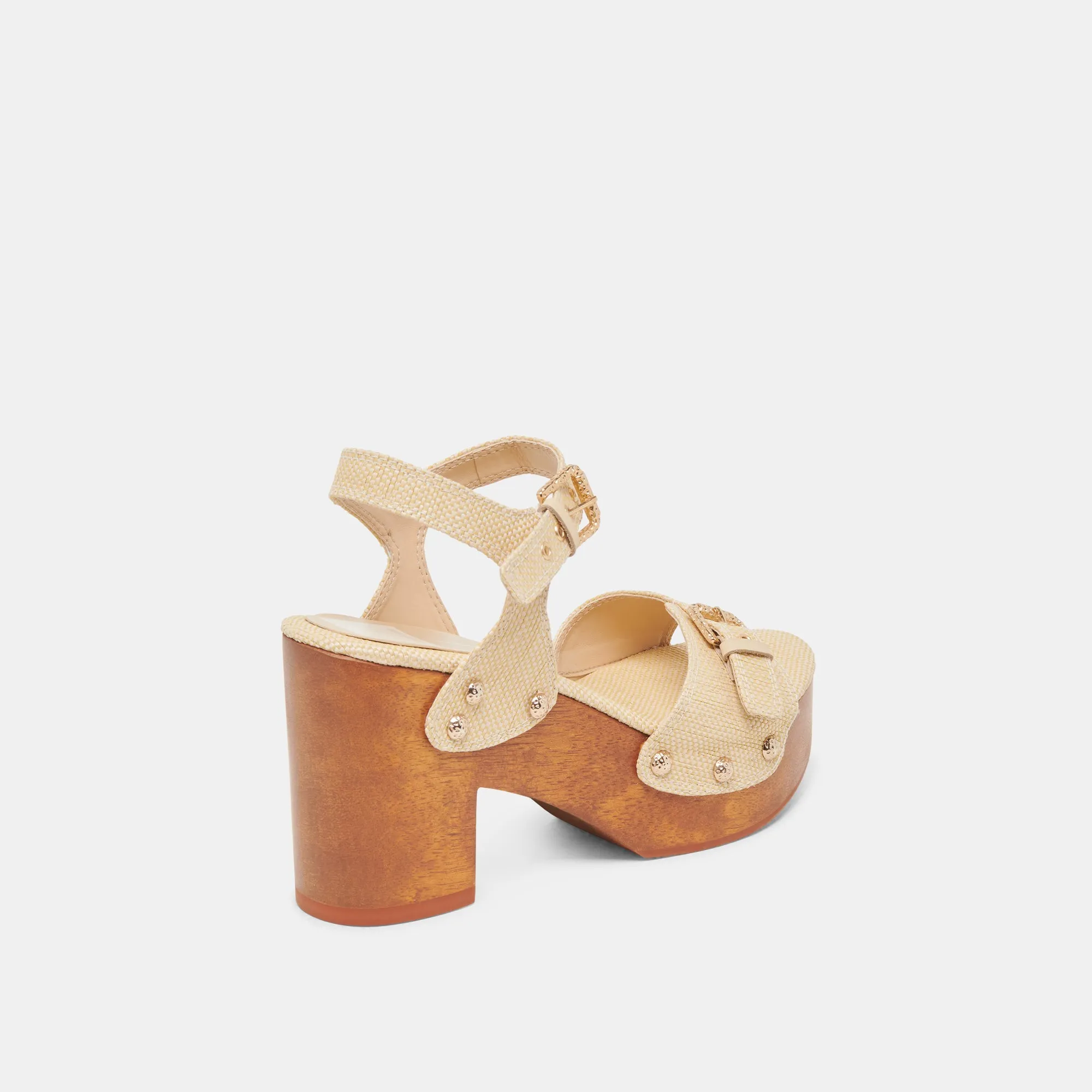 Classic White Heels Smart High Heels YANDY HEELS LT NATURAL RAFFIA