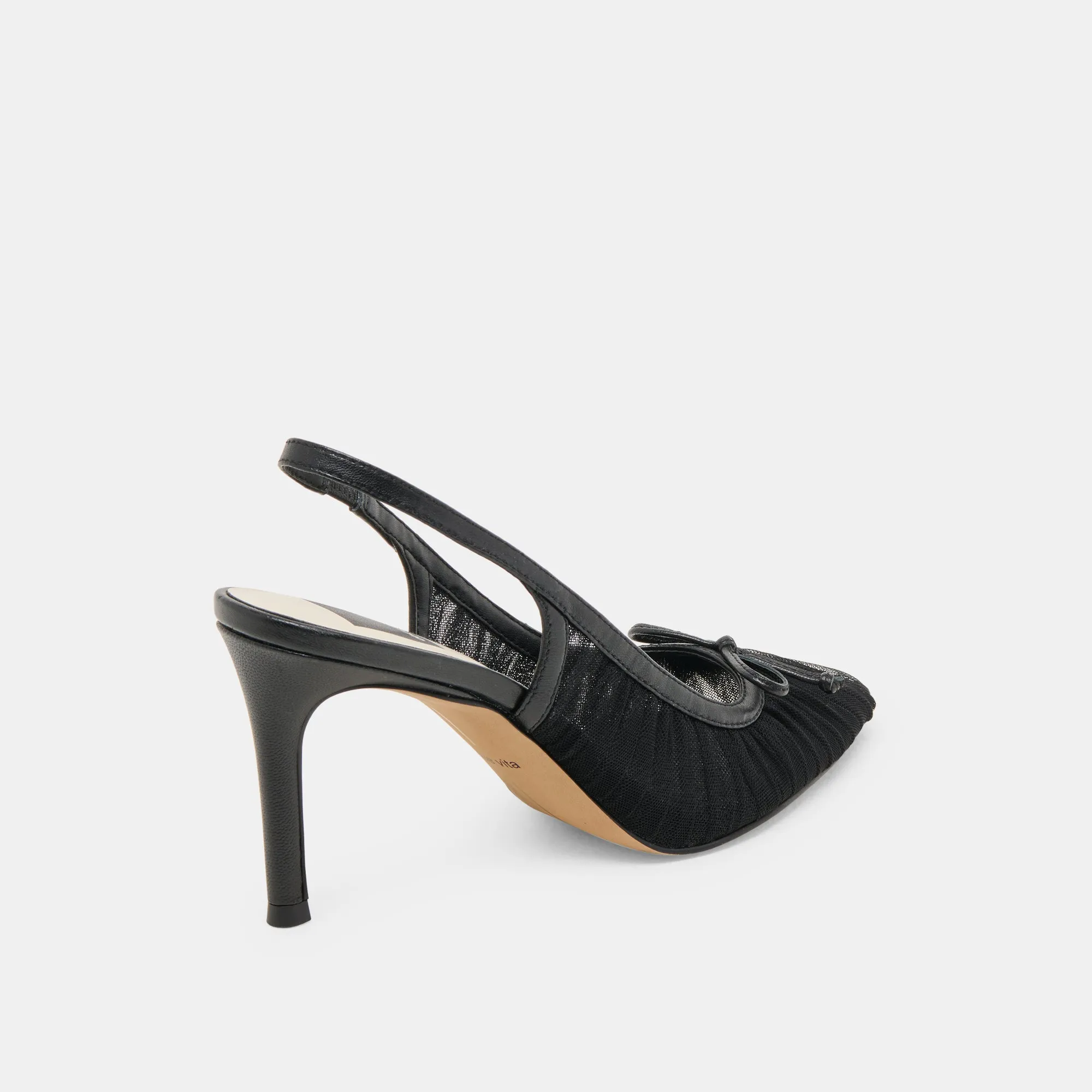 YELA HEELS BLACK TULLE Formal Event Heels