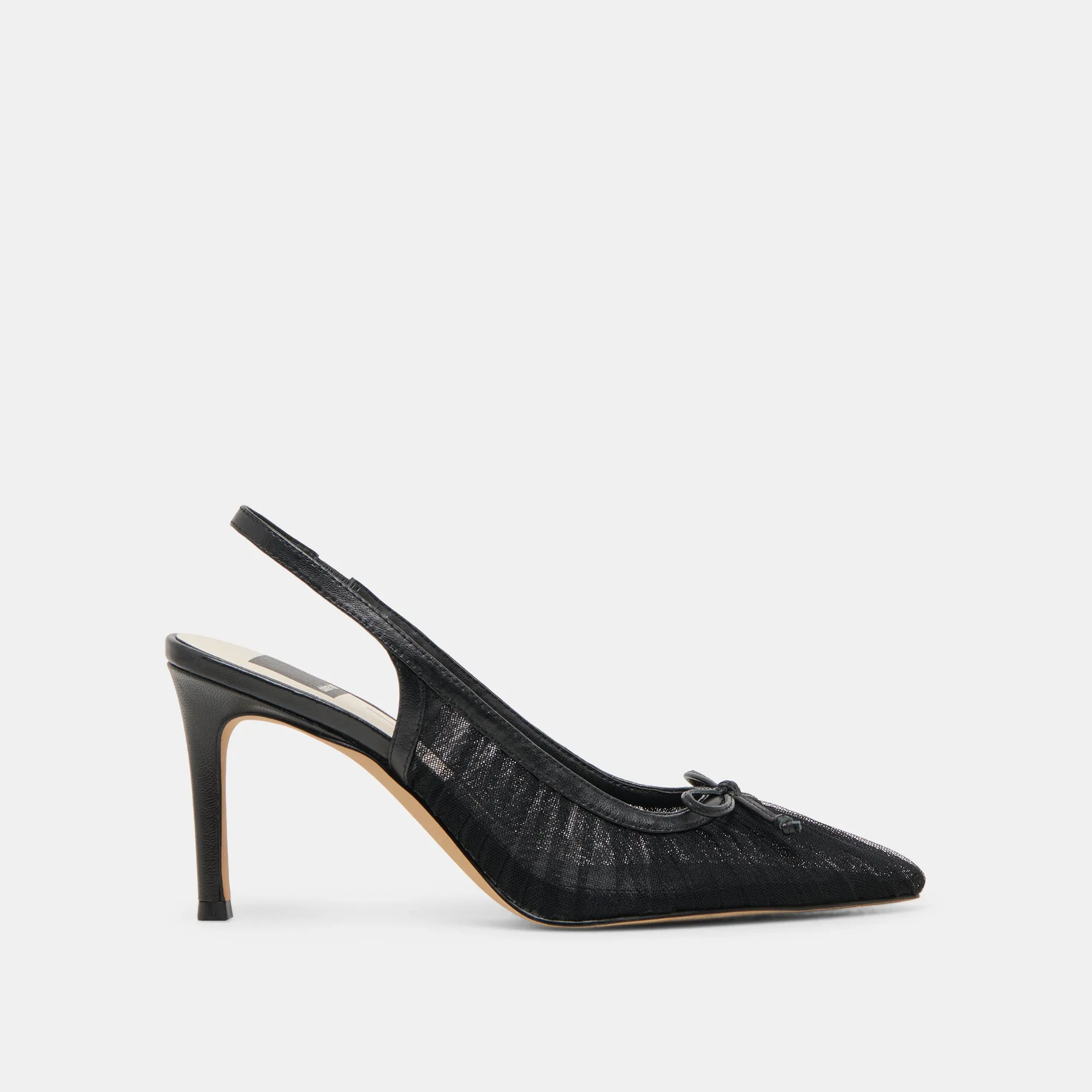 YELA HEELS BLACK TULLE Metallic Heels