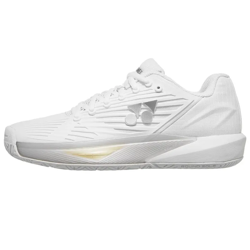 Yonex 2024 Eclipsion 5 Womens All Court Tennis Shoes - White/Cyan Soft outsole
