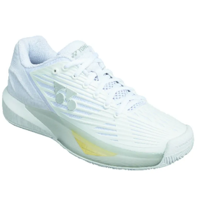 Dynamic Movement Yonex 2024 Eclipsion 5 Womens All Court Tennis Shoes - White/Cyan