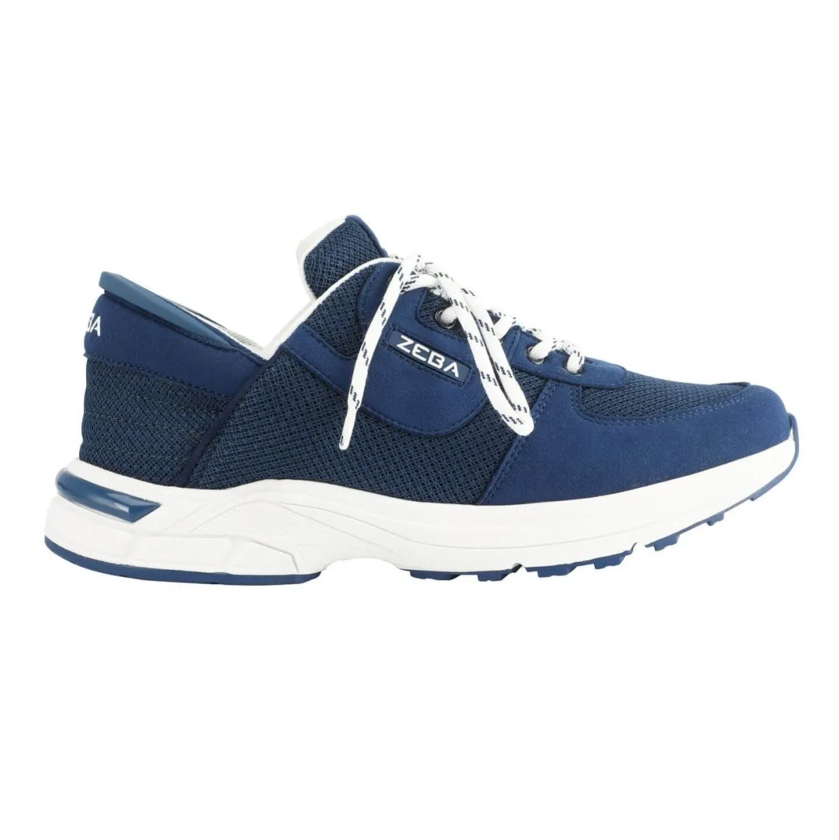 Business Fit Zeba Men's Royal Navy/White Slip On