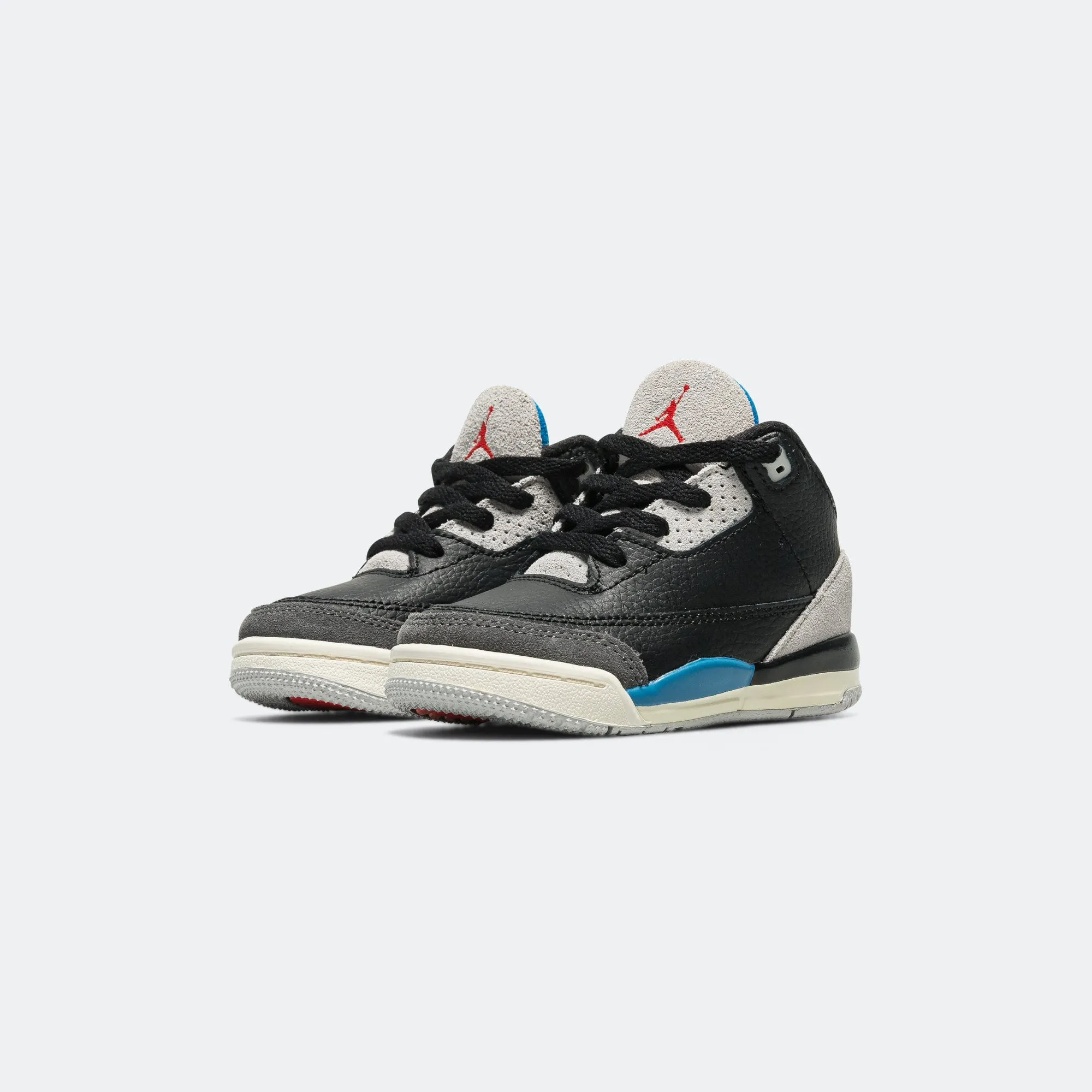 Jordan 3 Retro (TD) - Black/Chile Red-Neutral Grey Impact absorption Low Cut