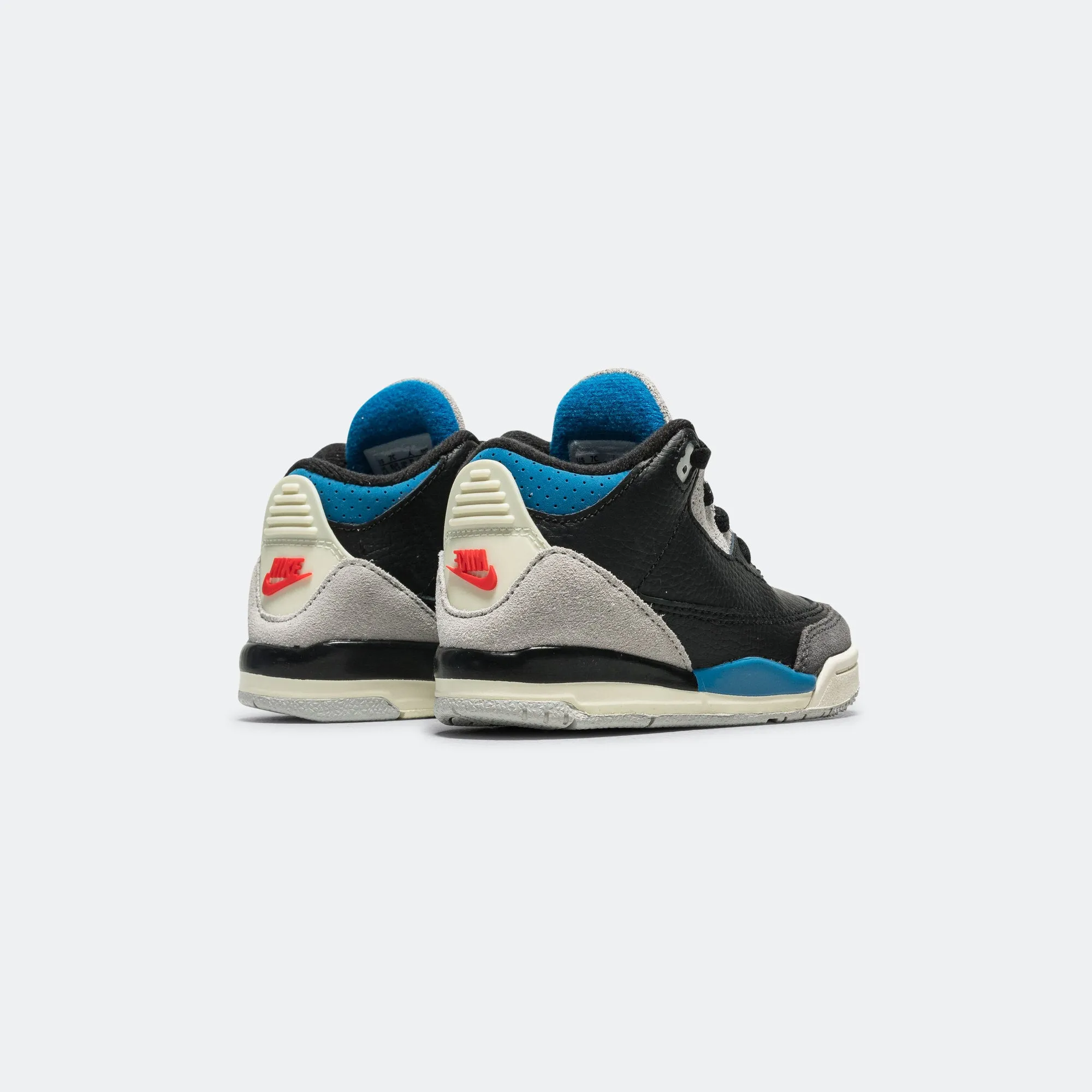 Jordan 3 Retro (TD) - Black/Chile Red-Neutral Grey Multi Surface