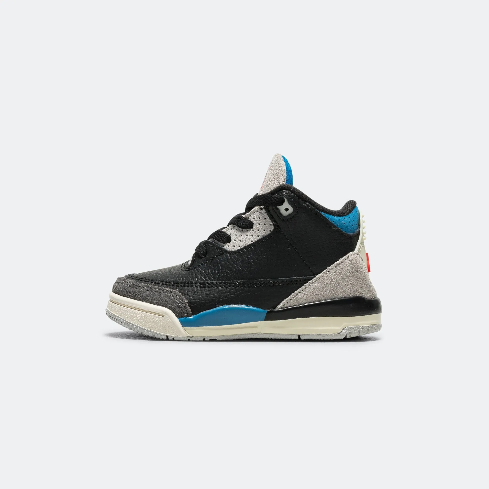 Recovery Walk Sophisticated Comfort Jordan 3 Retro (TD) - Black/Chile Red-Neutral Grey