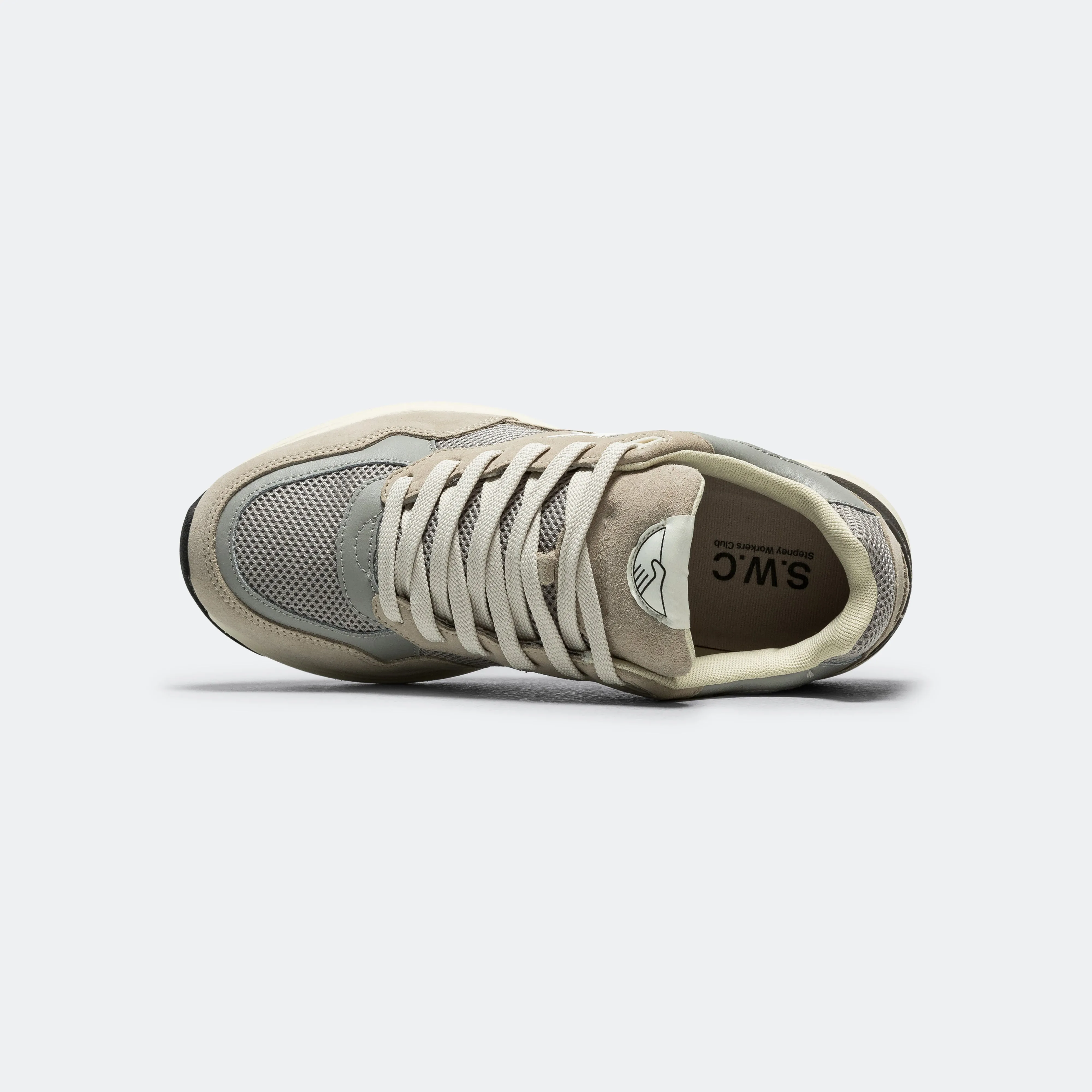 Day Long Wear Amiel S-Strike Suede Mix - Light Grey