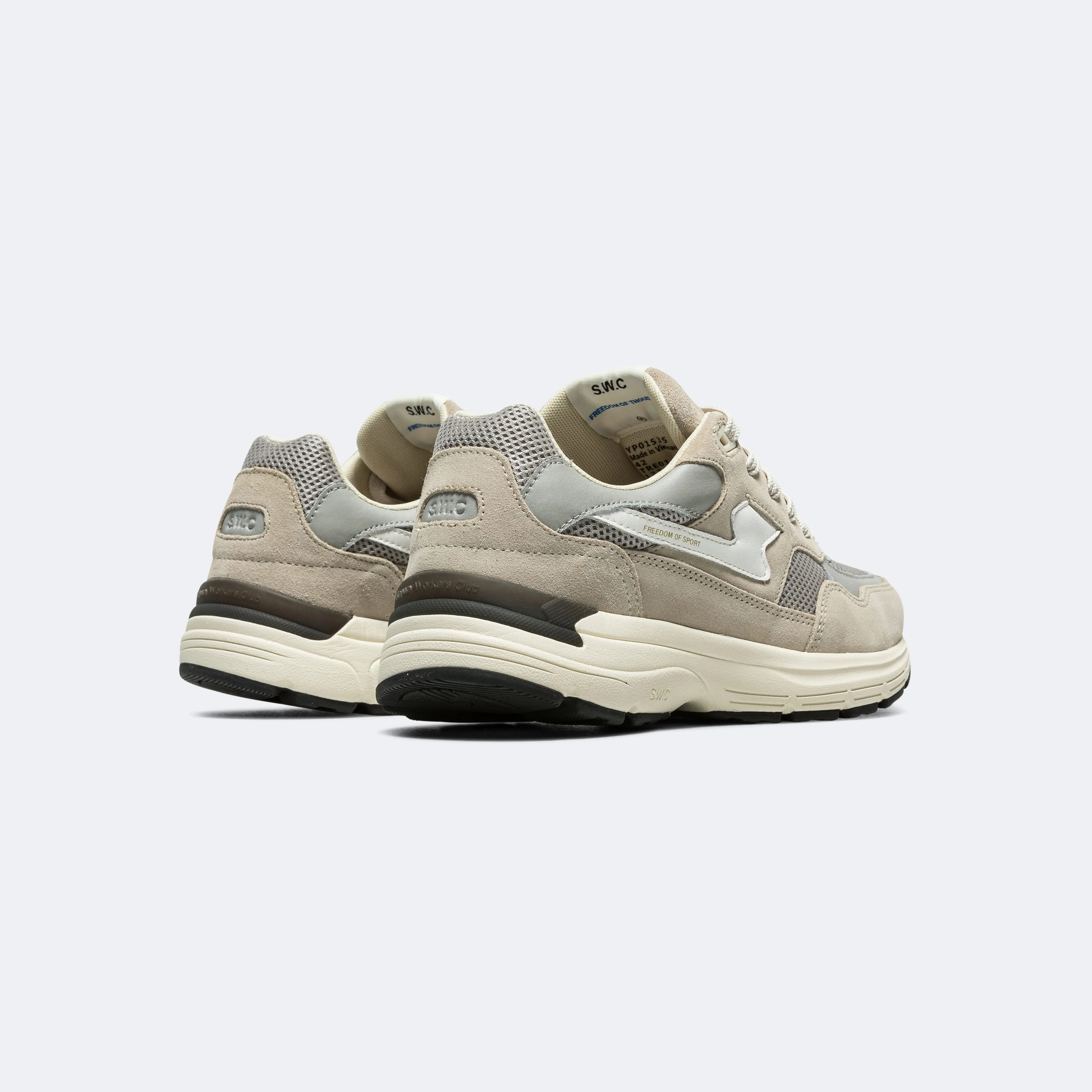 Amiel S-Strike Suede Mix - Light Grey Classic Form Active Design