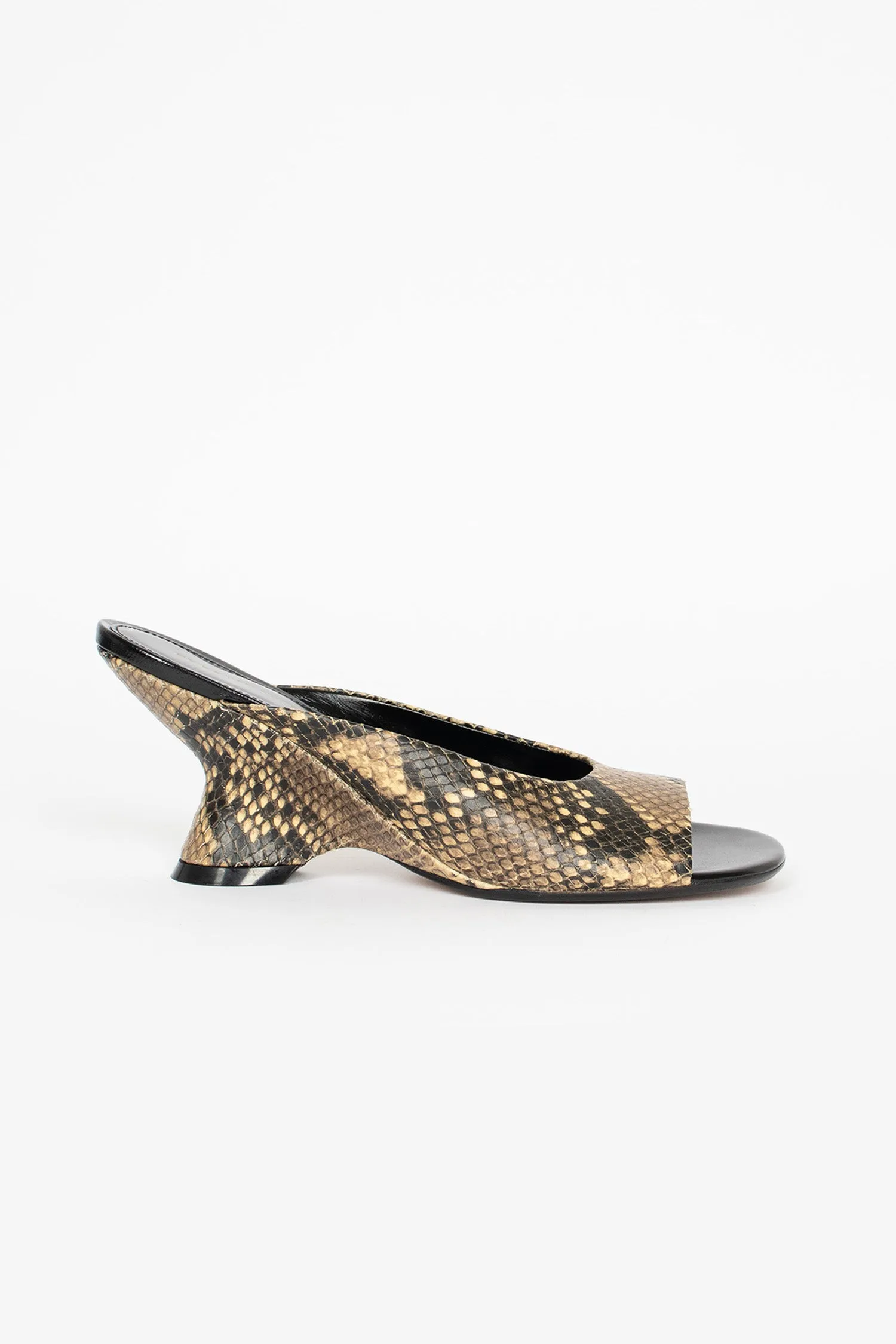 Foot Daily Open-Toe Leather Mules Beige